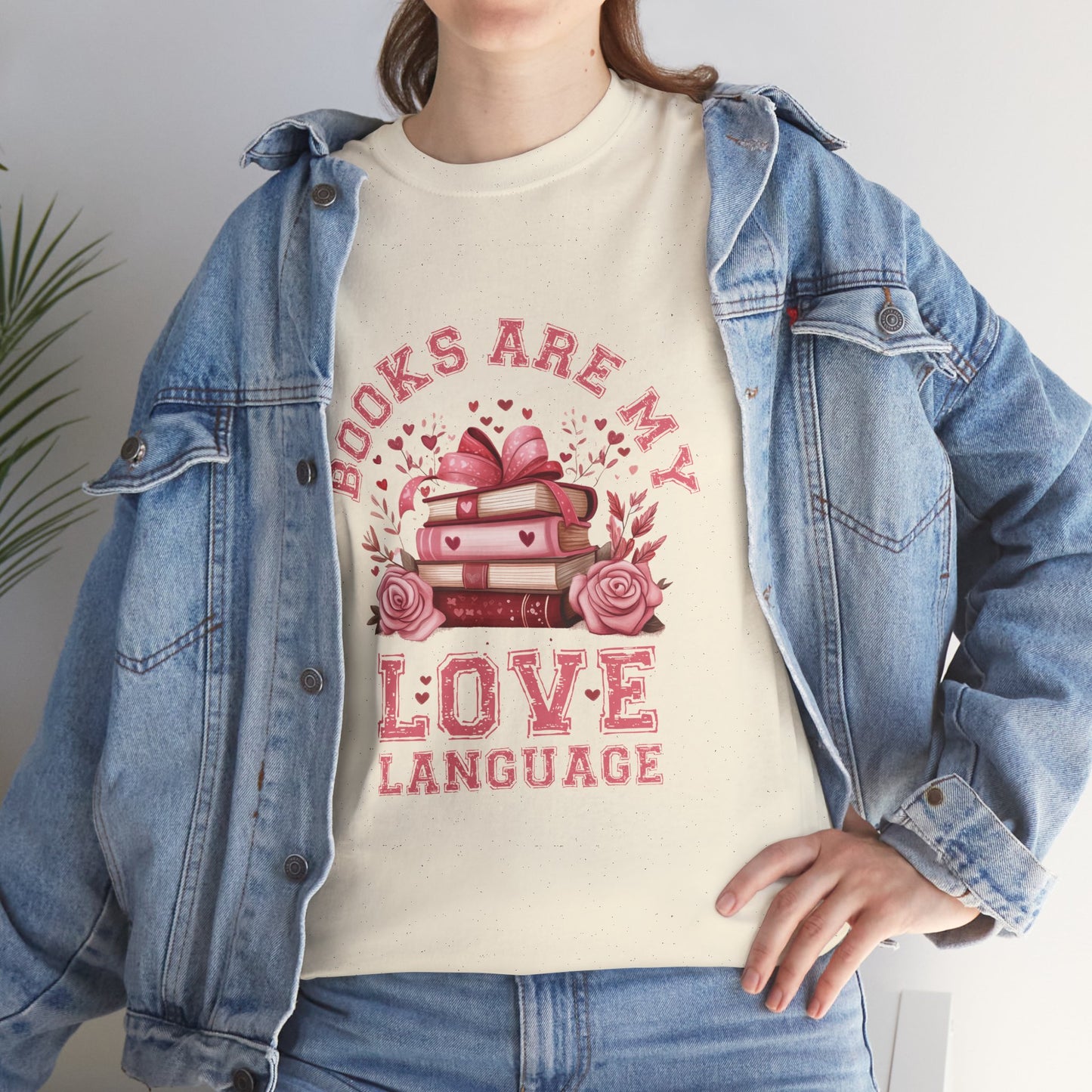 Books are My Love Language Unisex Tee - Valentine's Day Gift for Book Lovers