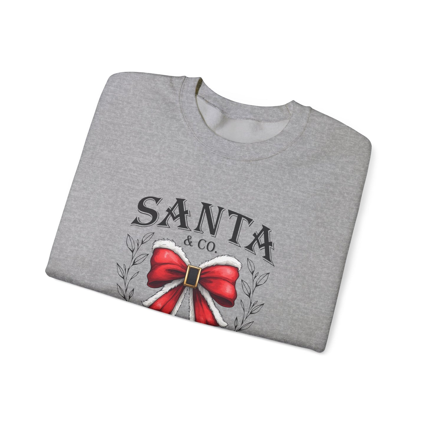 Merry Christmas Bow Sweatshirt - Unisex Heavy Blend Crewneck Sweatshirt - sizes S - 5X