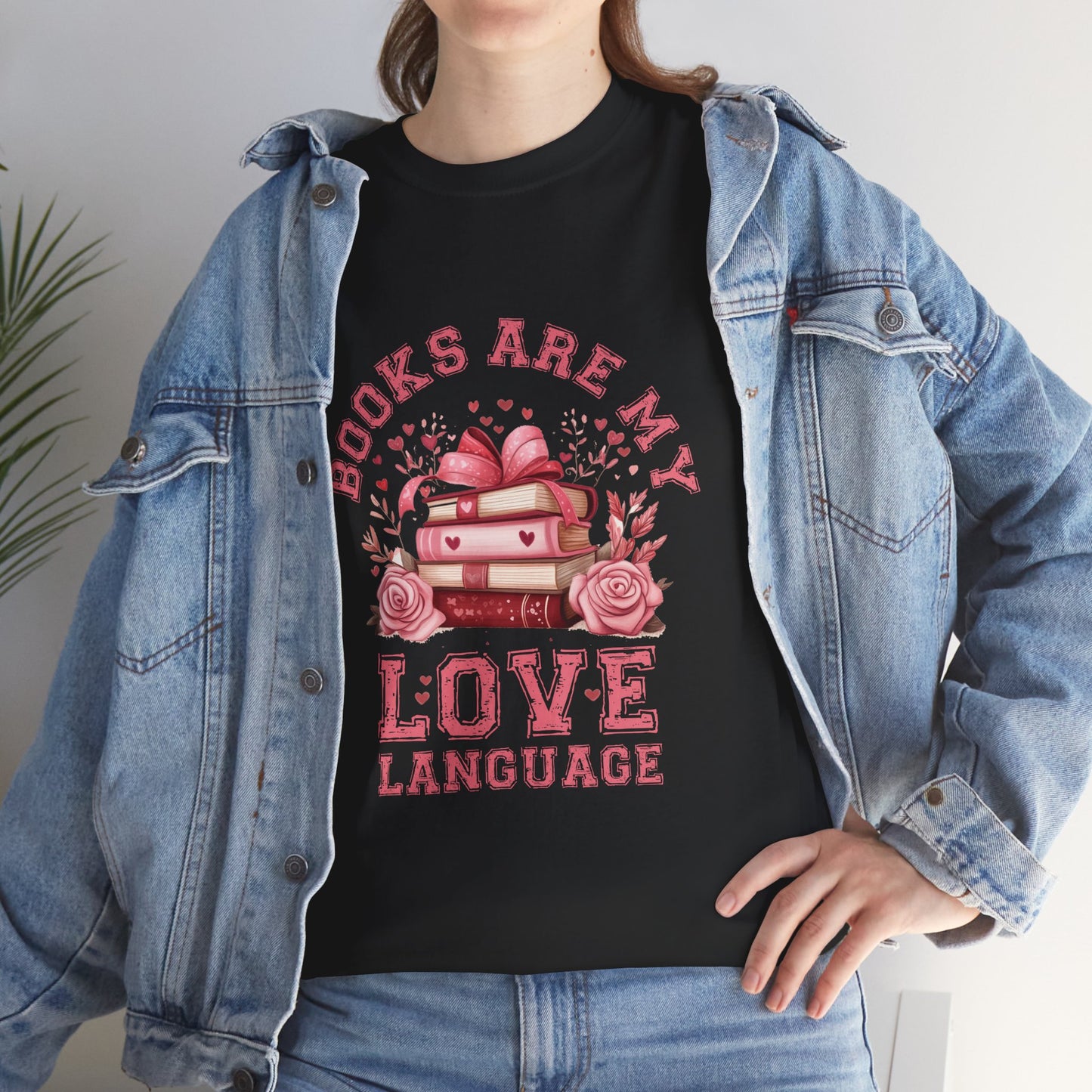 Books are My Love Language Unisex Tee - Valentine's Day Gift for Book Lovers