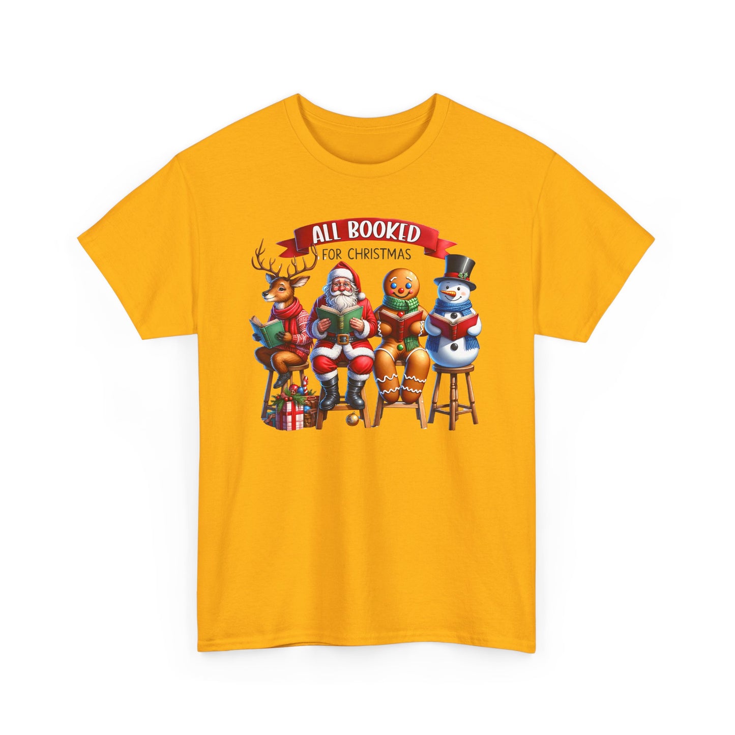 Booked for Christmas Tee - Unisex Heavy Cotton Tee