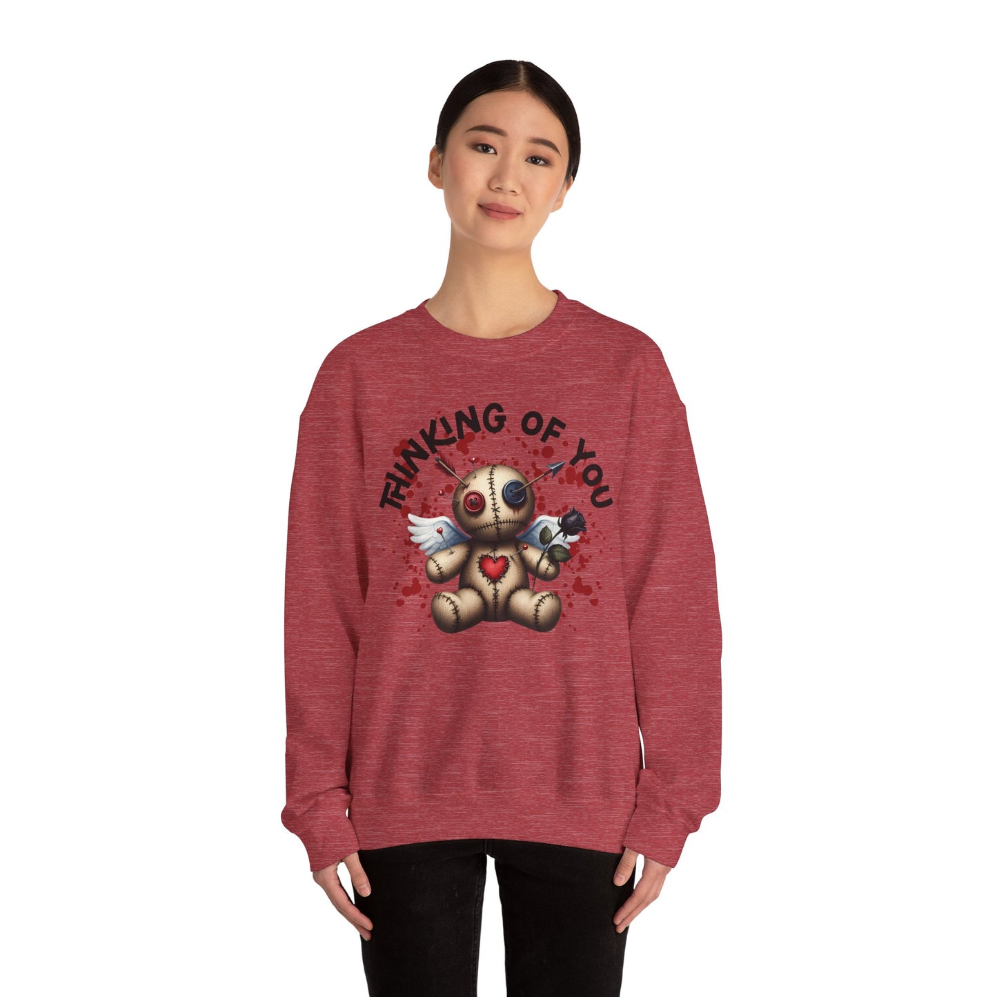 Anti-Valentine Thinking of You Unisex Heavy Blend™ Crewneck Sweatshirt - S - 5X