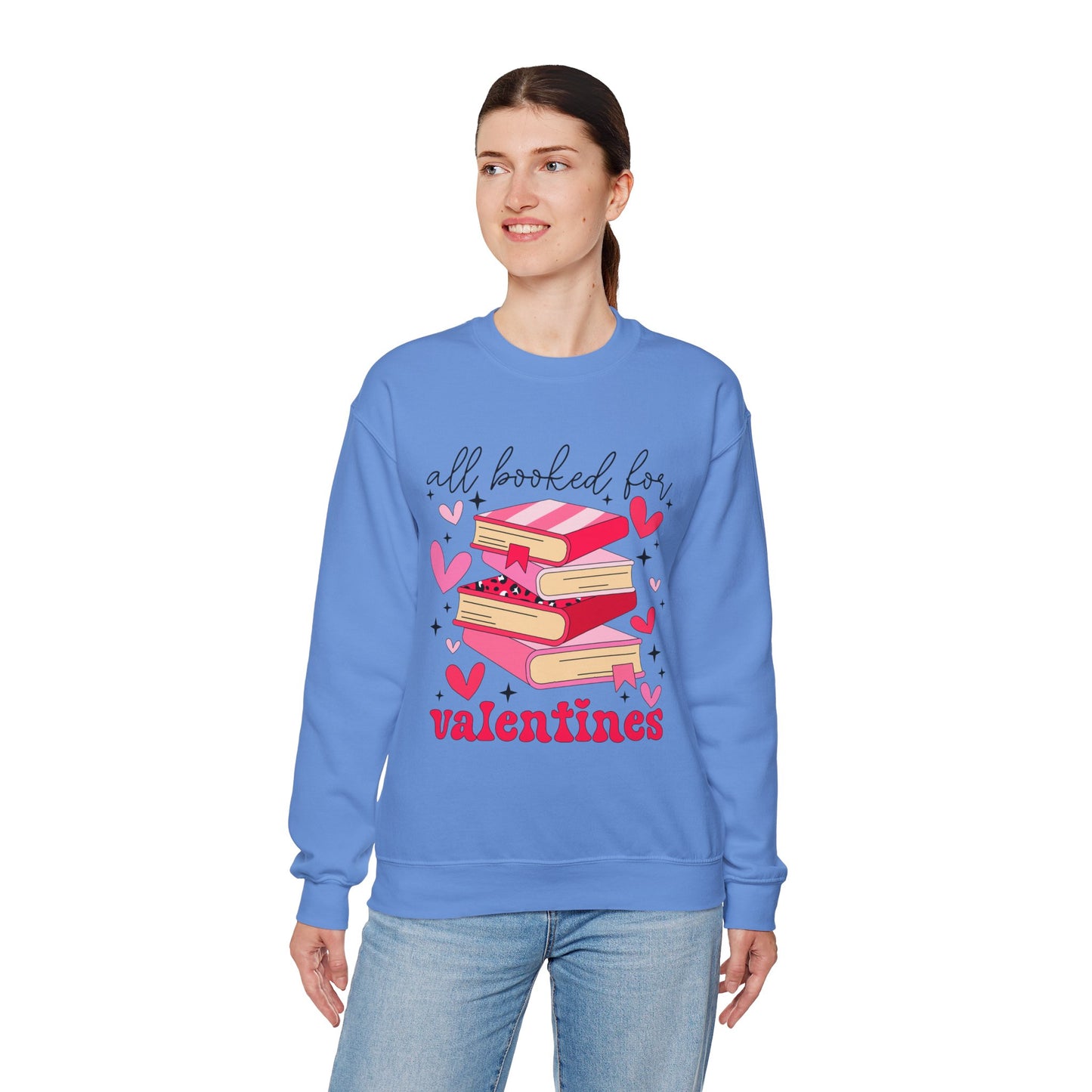 Book Lover Valentine's Day Unisex Sweatshirt - sizes S - 5X