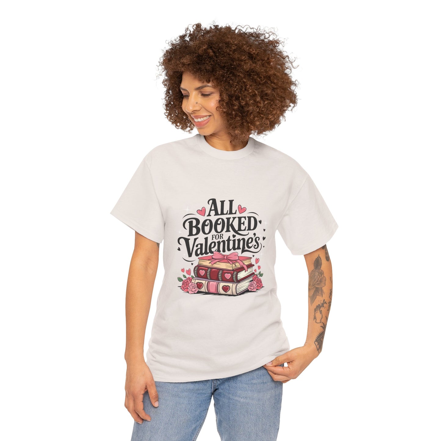 Valentine's Day Book Lover Unisex Tee - sizes S - 5X