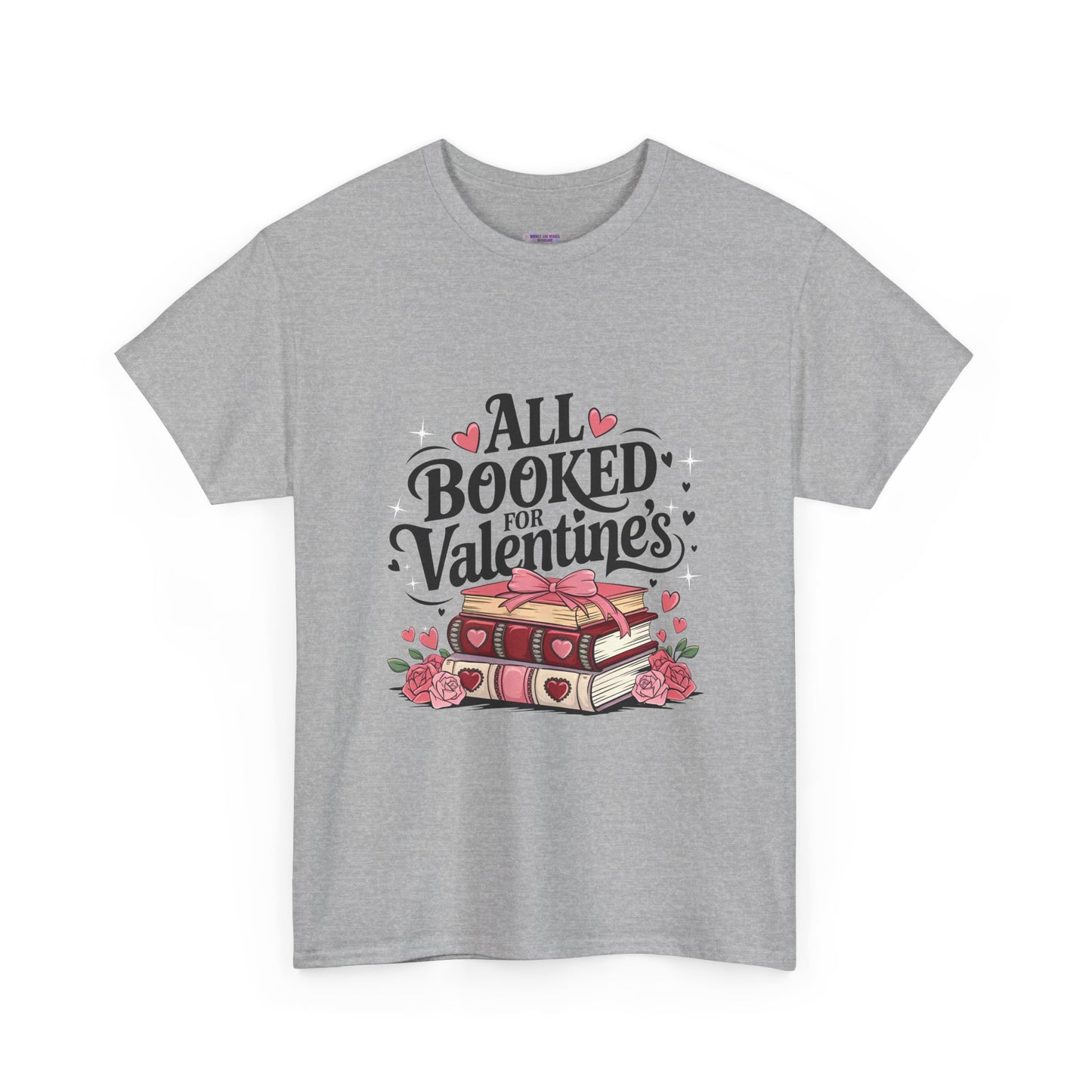 Valentine's Day Book Lover Unisex Tee - sizes S - 5X