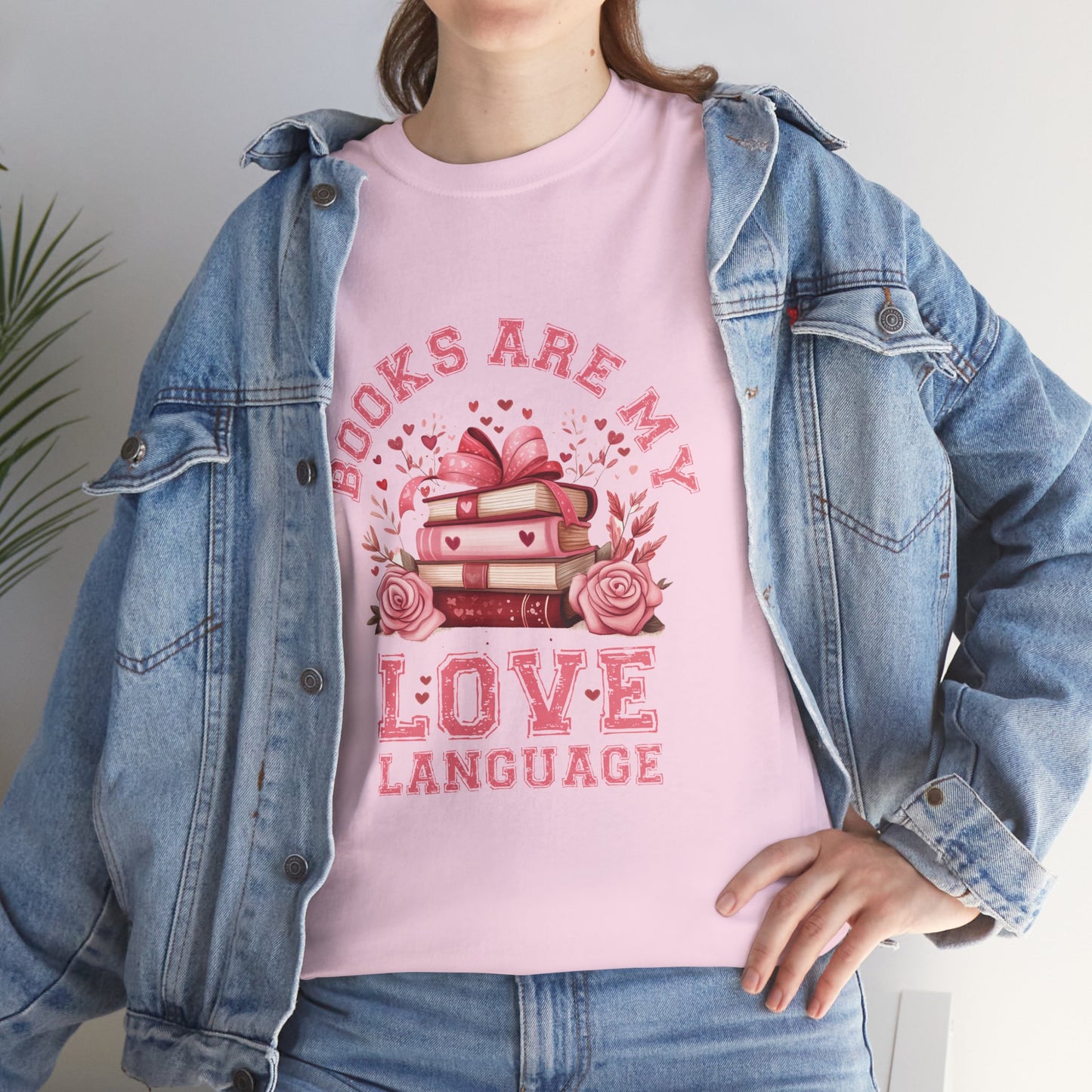 Books are My Love Language Unisex Tee - Valentine's Day Gift for Book Lovers
