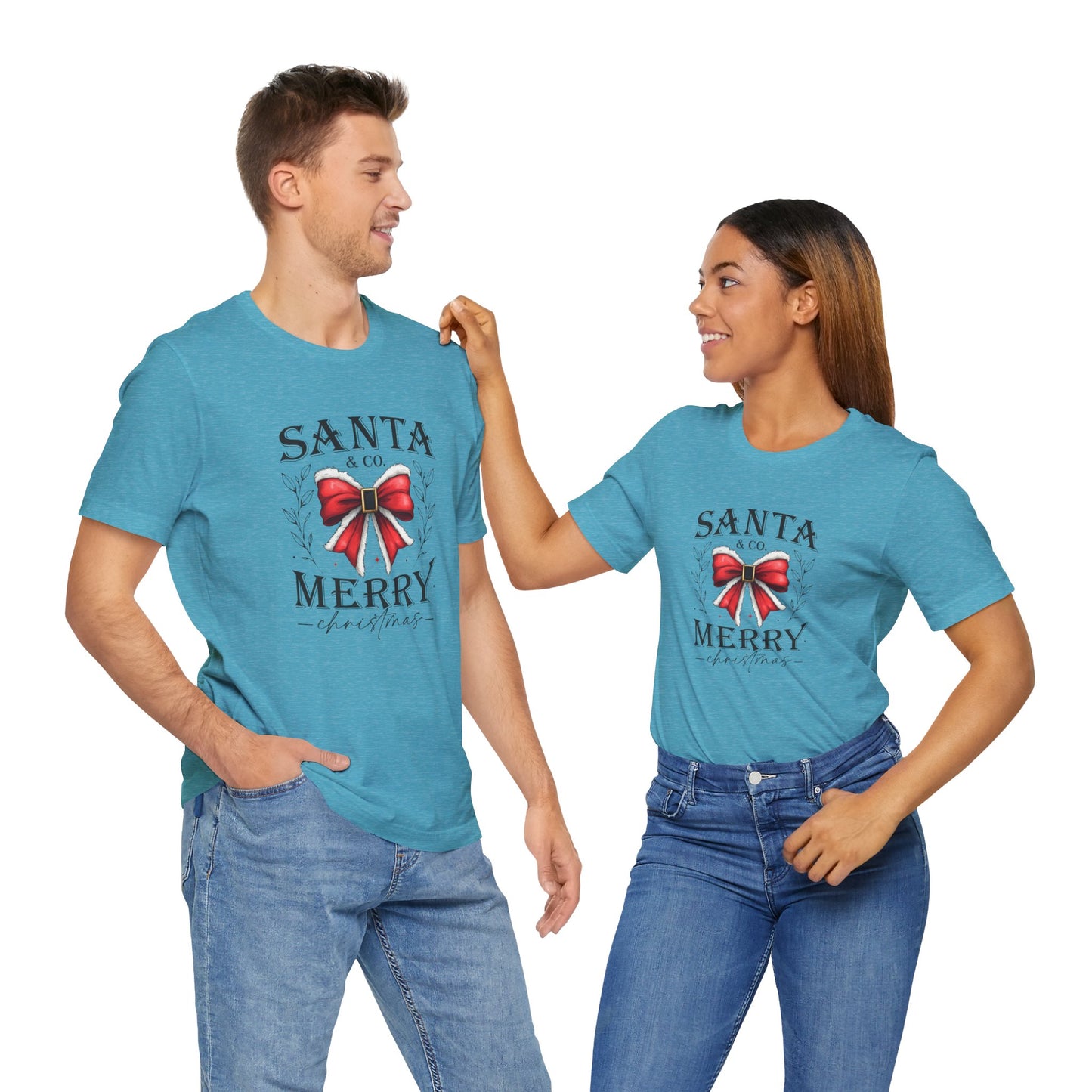 Santa and Co Merry Christmas Unisex Jersey Short Sleeve Tee - sizes S - 3X