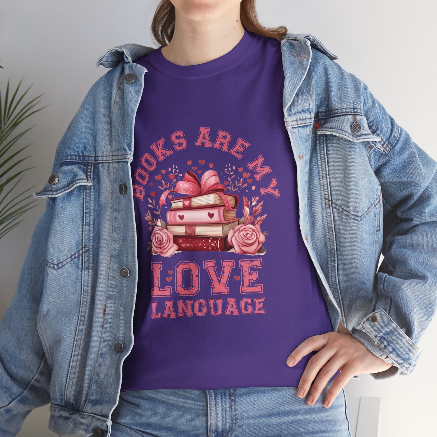 Books are My Love Language Unisex Tee - Valentine's Day Gift for Book Lovers