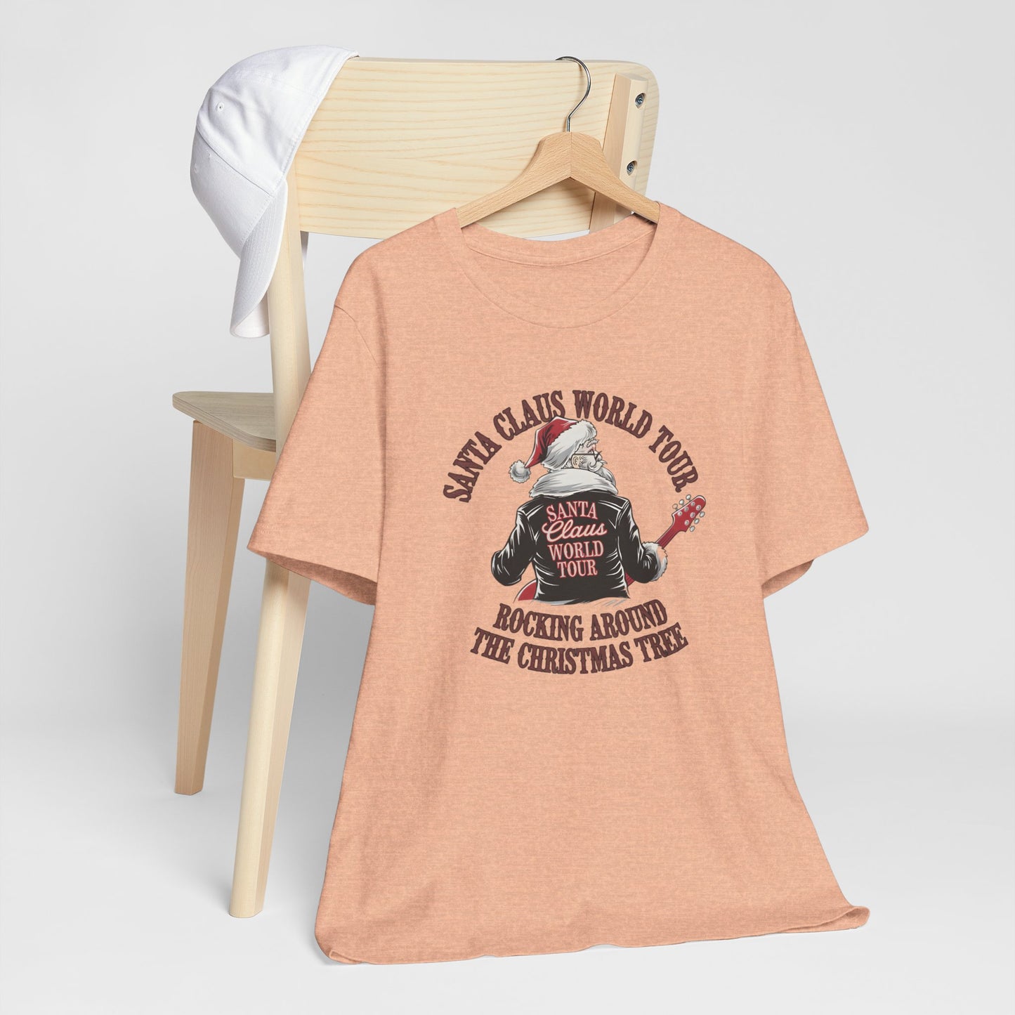 Santa Claus World Tour Tee - Festive Christmas Unisex Jersey Short SleeveT-Shirt - sizes S-3X