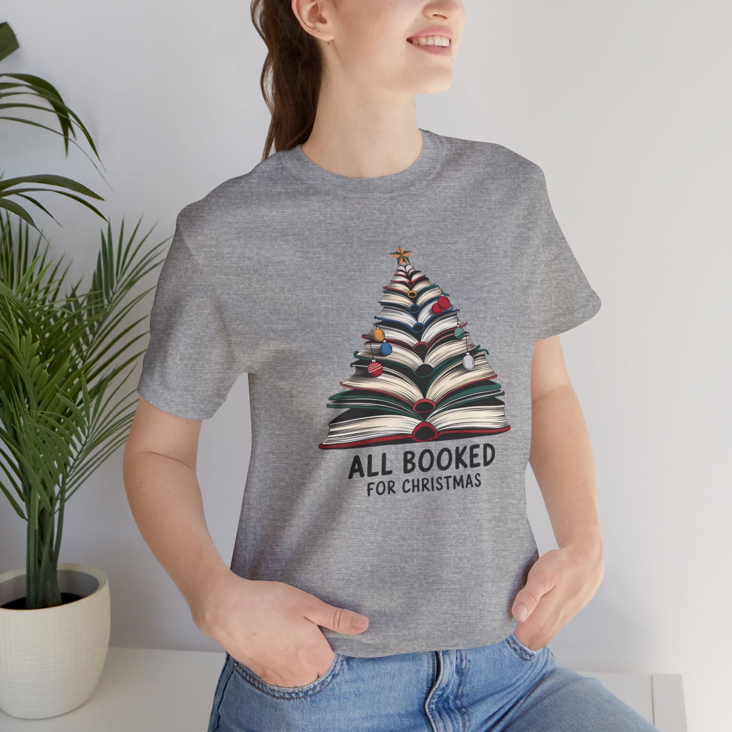 All Booked for Christmas Unisex Jersey Short Sleeve T-shirt - sizes S - 3X