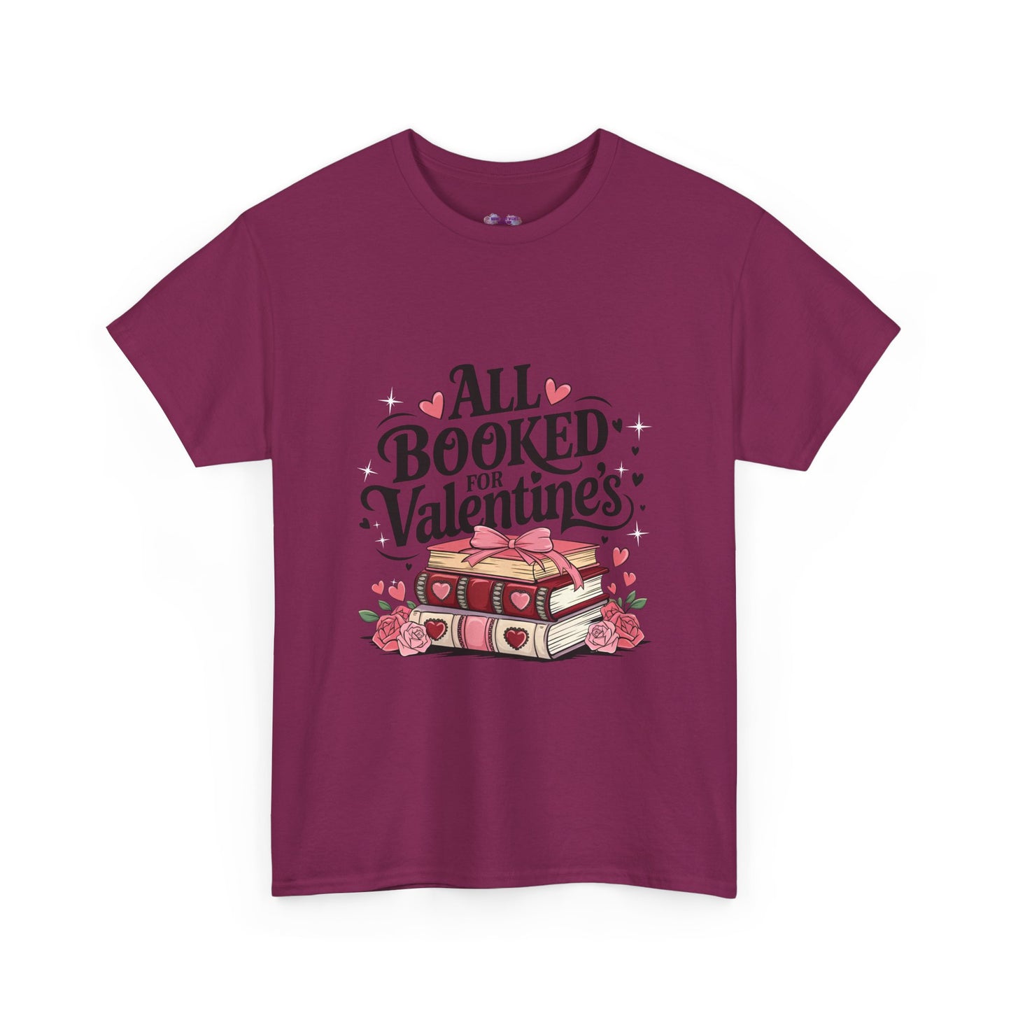 Valentine's Day Book Lover Unisex Tee - sizes S - 5X