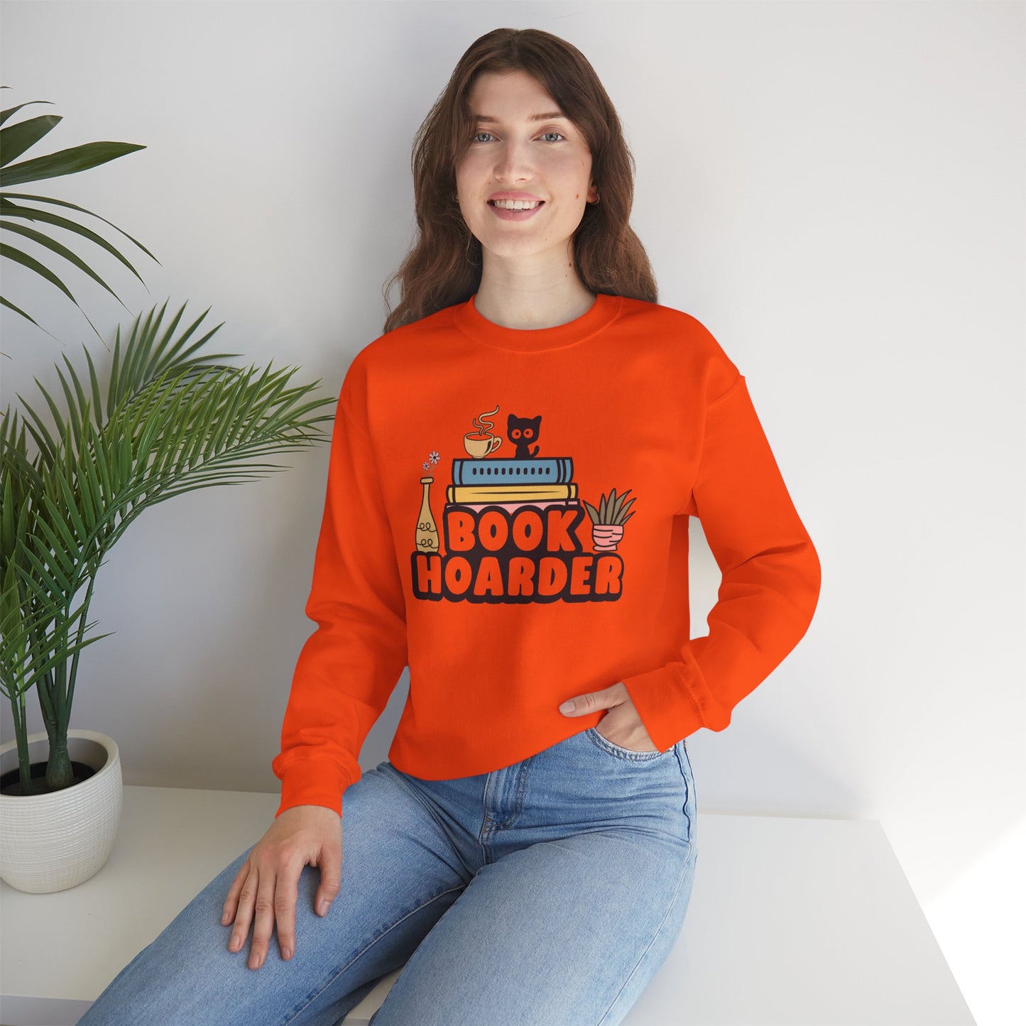 Book Hoarder Unisex Heavy Blend Sweatshirt - size S - 3X