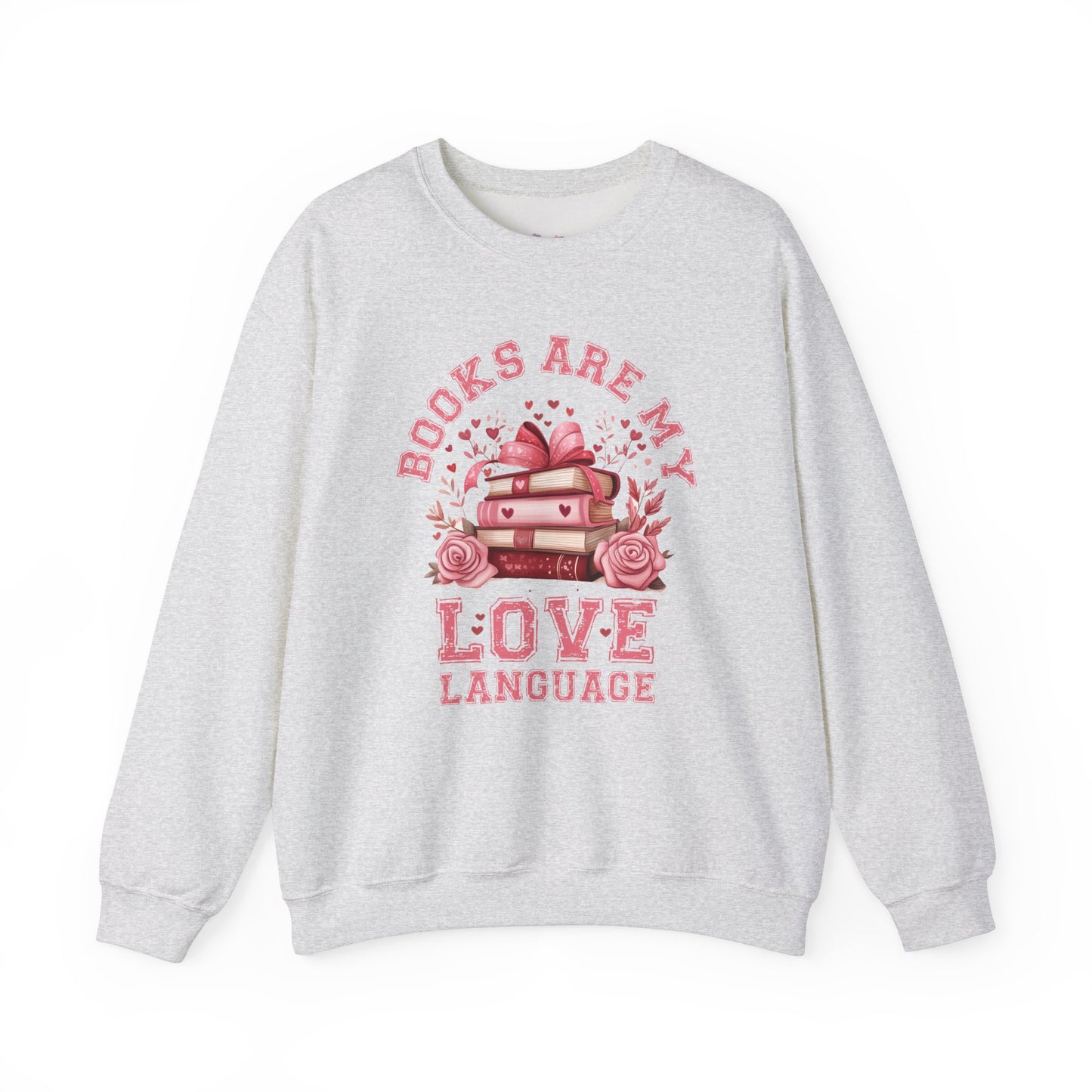 Books are my Love Language Unisex Heavy Blend Crewneck Sweatshirt - size S - 5X