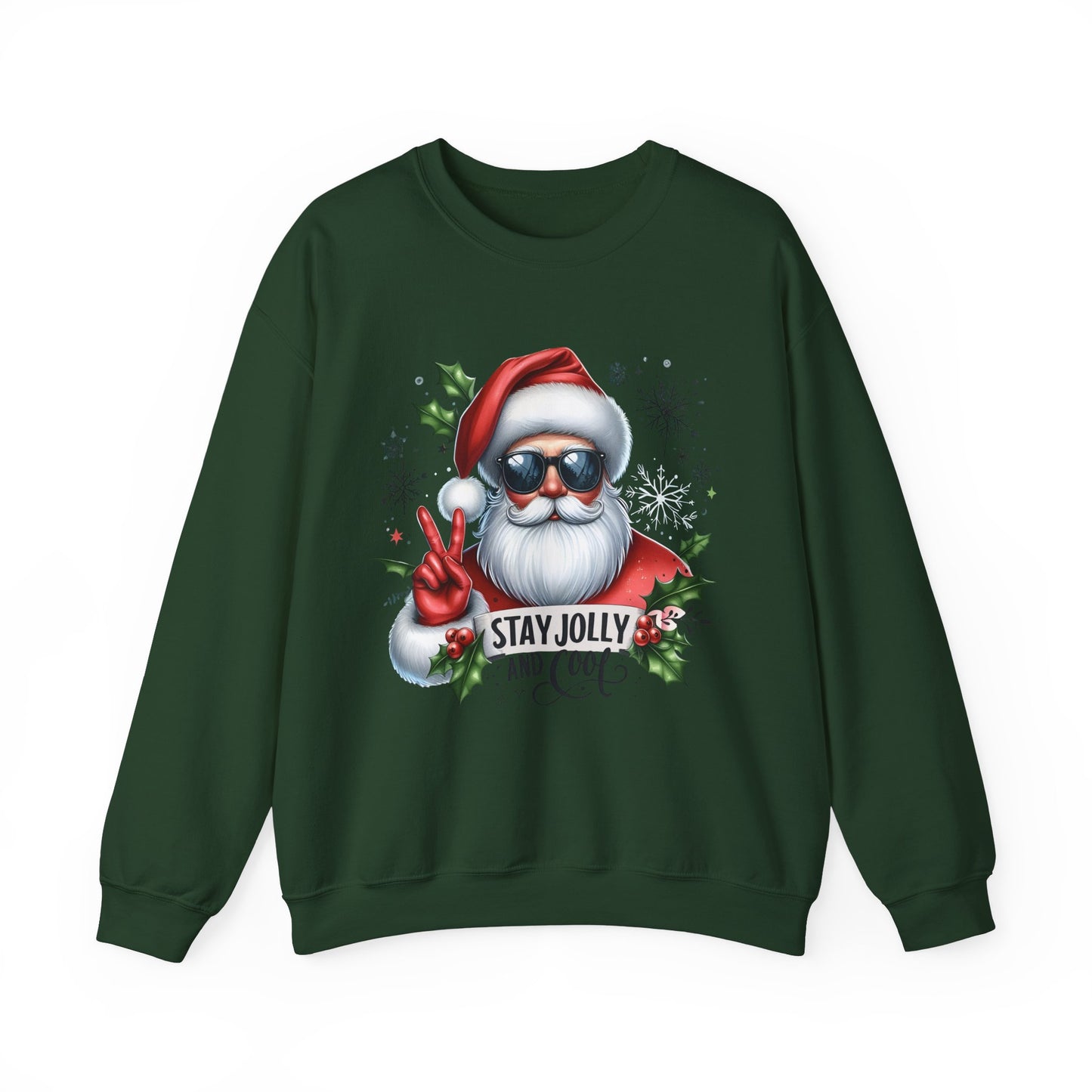 Funny Santa Christmas Unisex Heavy blend Crew Neck Sweatshirt