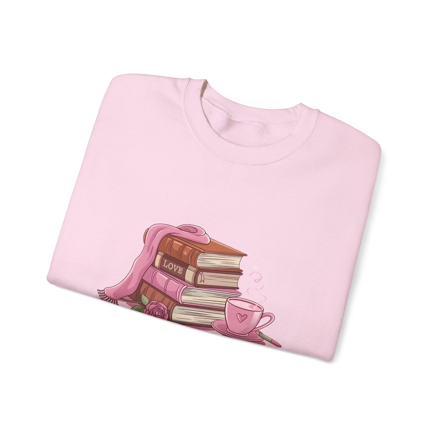 Valentine's Day Book Lover Crewneck Sweatshirt - S - 5X