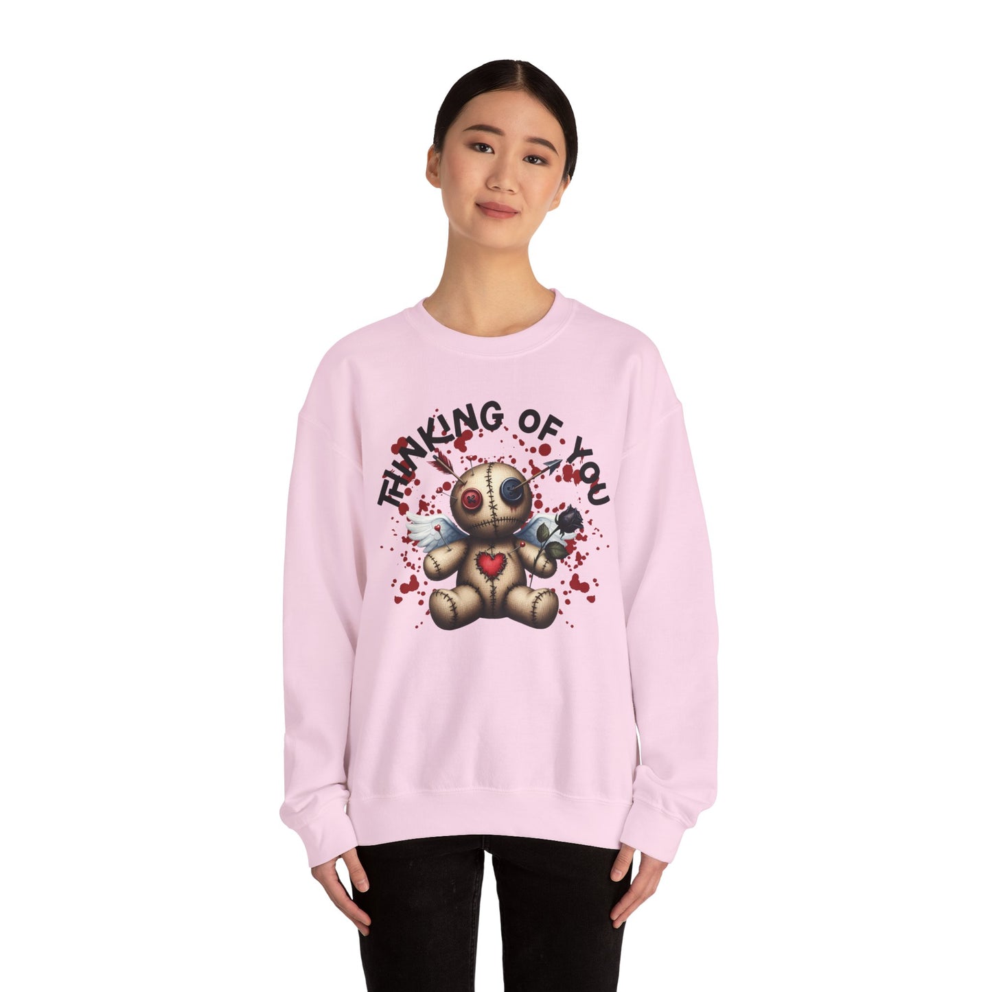 Anti-Valentine Thinking of You Unisex Heavy Blend™ Crewneck Sweatshirt - S - 5X