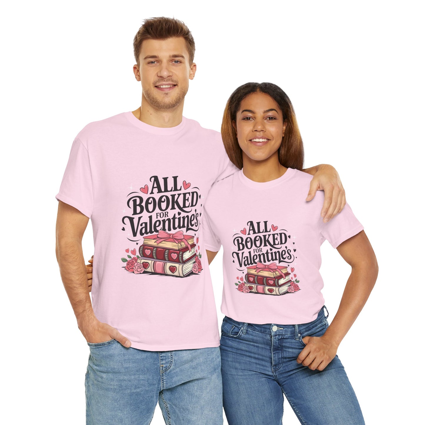 Valentine's Day Book Lover Unisex Tee - sizes S - 5X