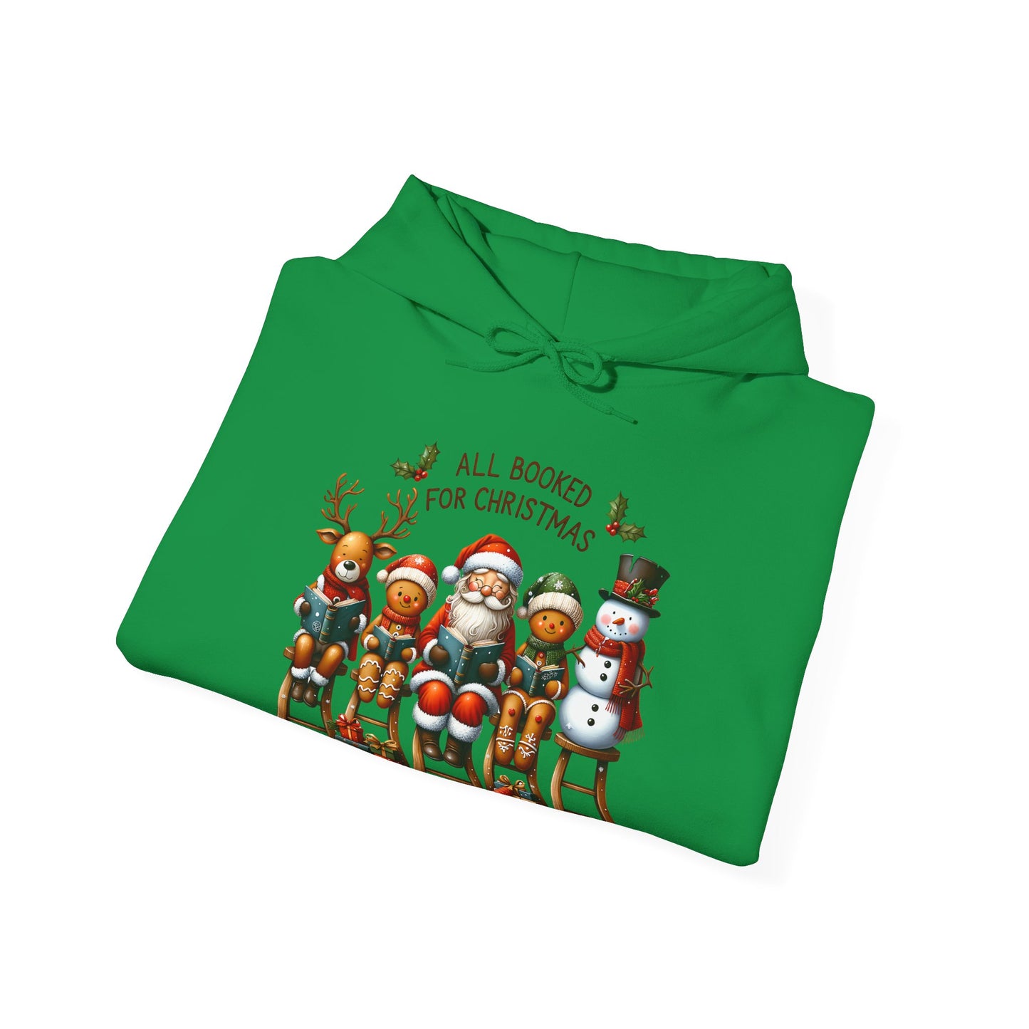 Christmas Bookish UnisexHoodie - All Booked For Christmas