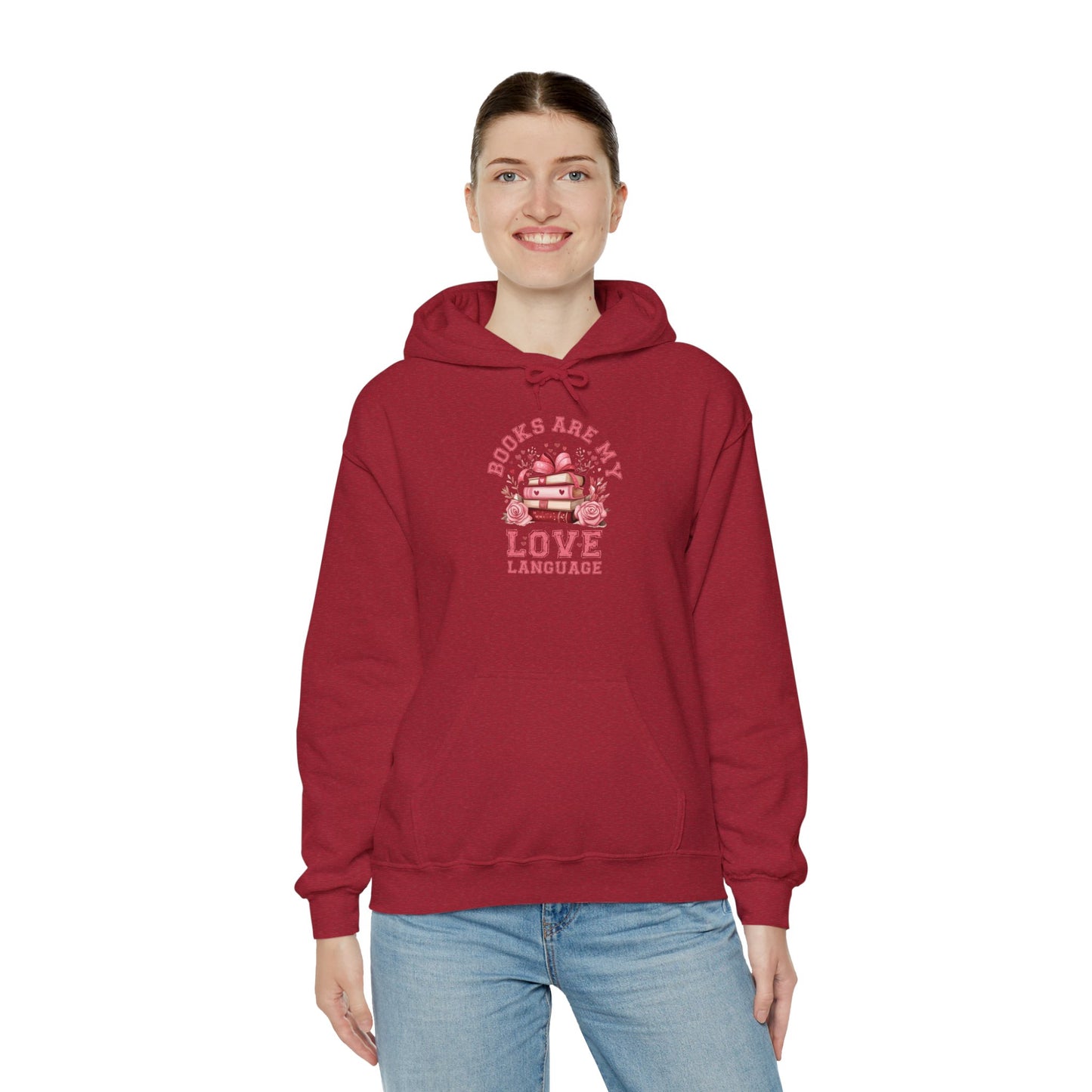 Books are My Love Language Hooded Sweatshirt - sizes S - 5X