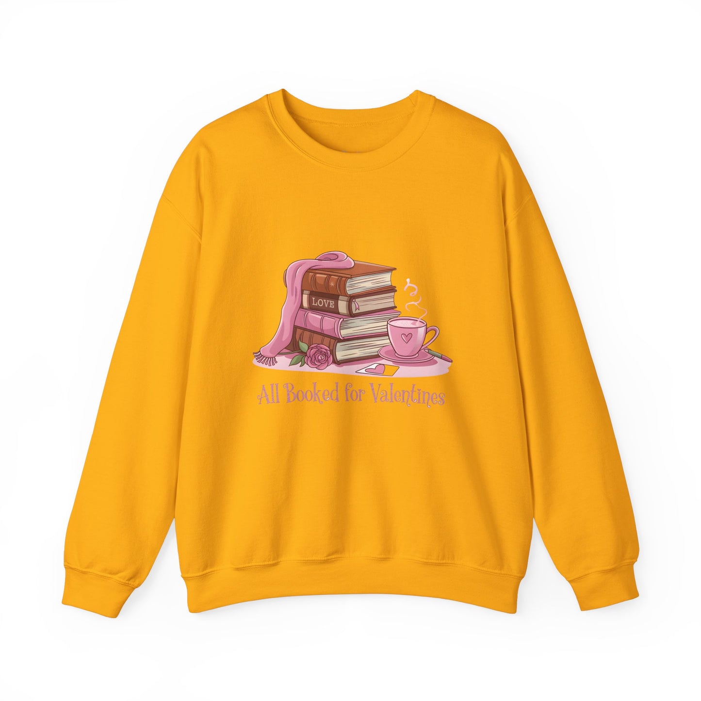 Valentine's Day Book Lover Crewneck Sweatshirt - S - 5X