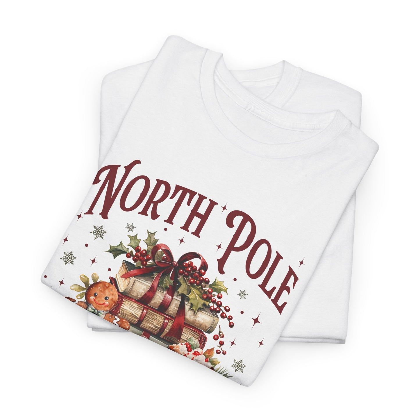 North Pole Book Club Unisex Heavy Cotton Tee - sizes S - 3X