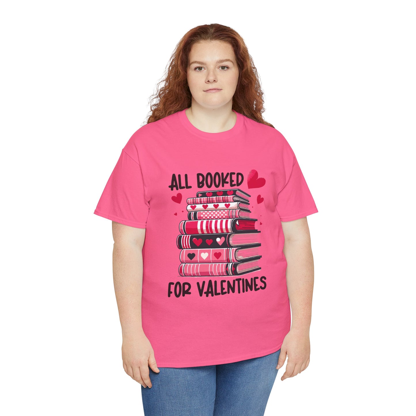 Valentine's Day Book Lover Unisex Tee - sizes S - 5X