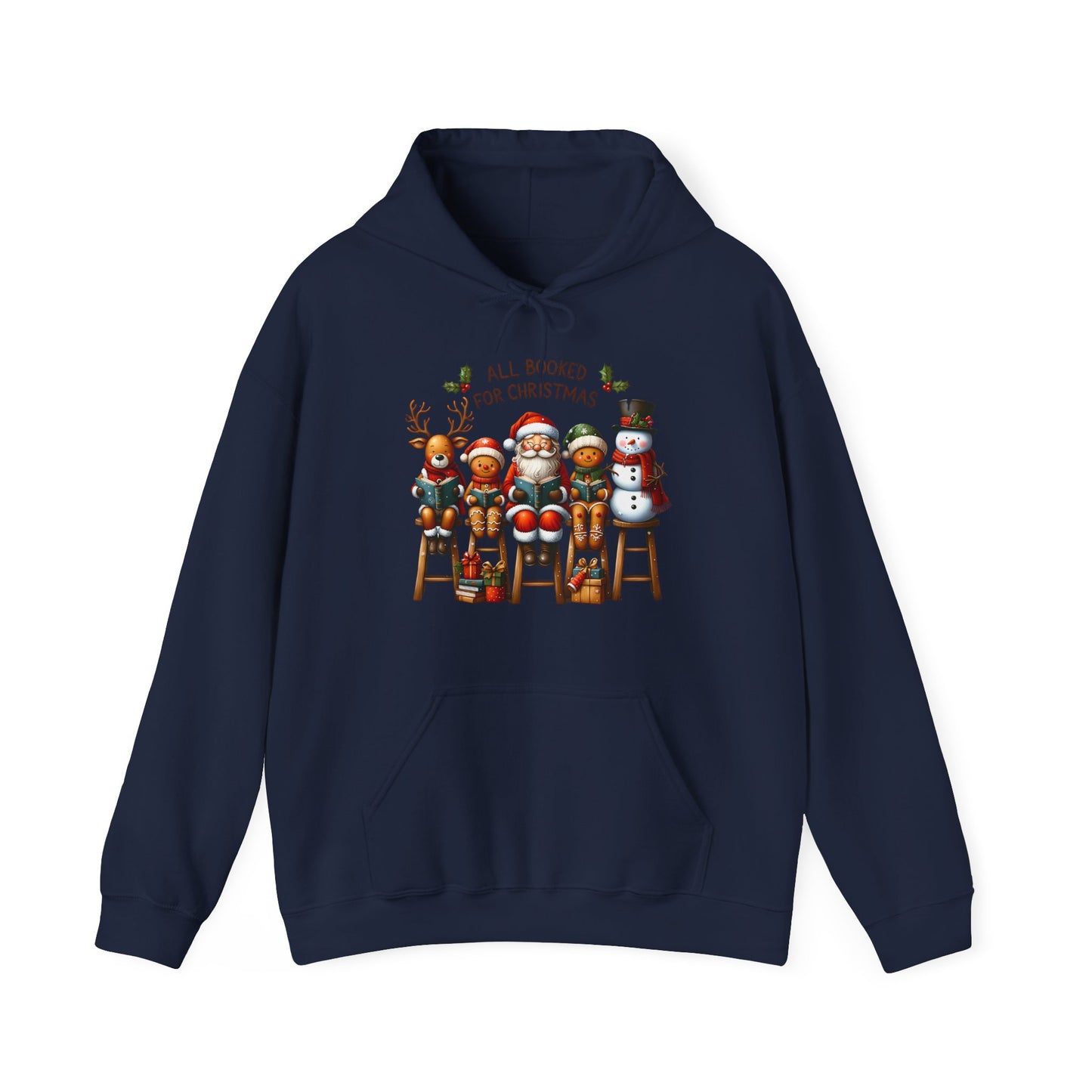 Christmas Bookish UnisexHoodie - All Booked For Christmas