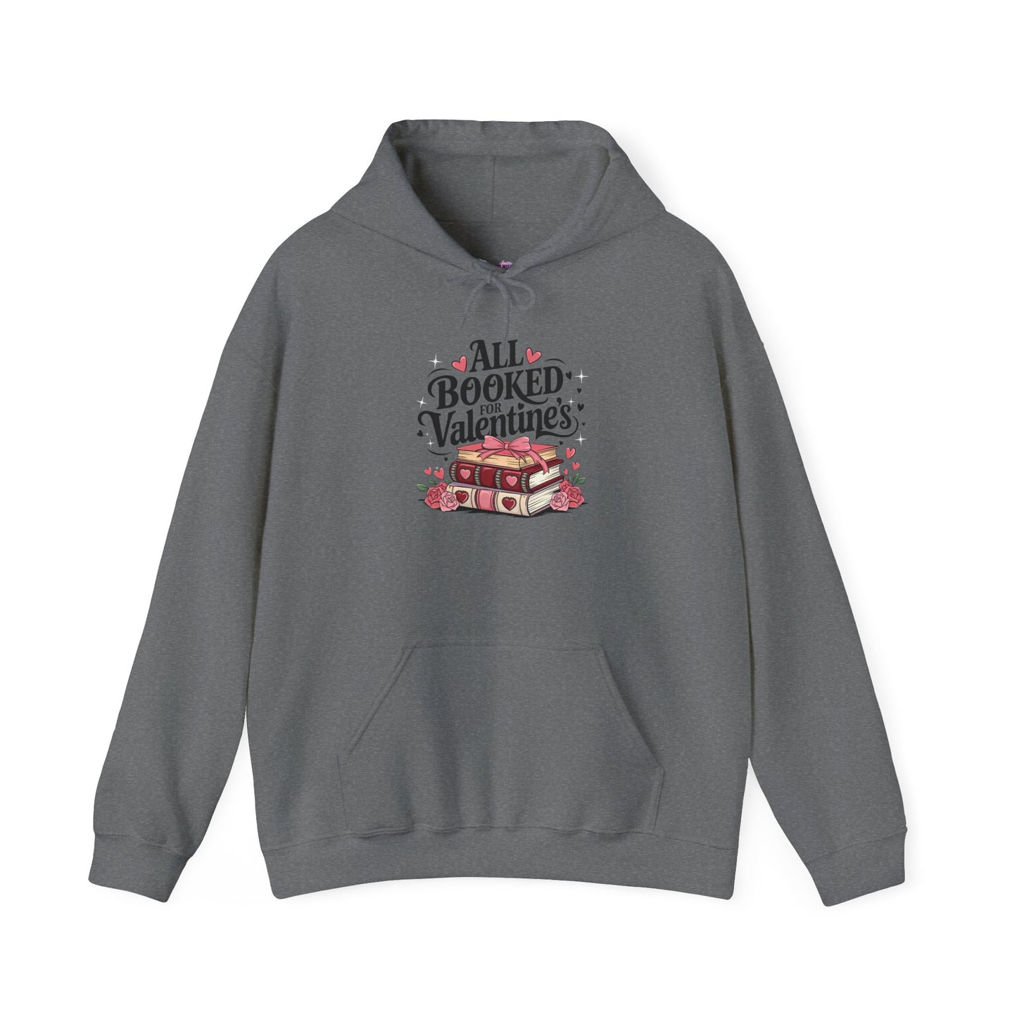 Valentine's Day All Booked Unisex Hooded Sweatshirt