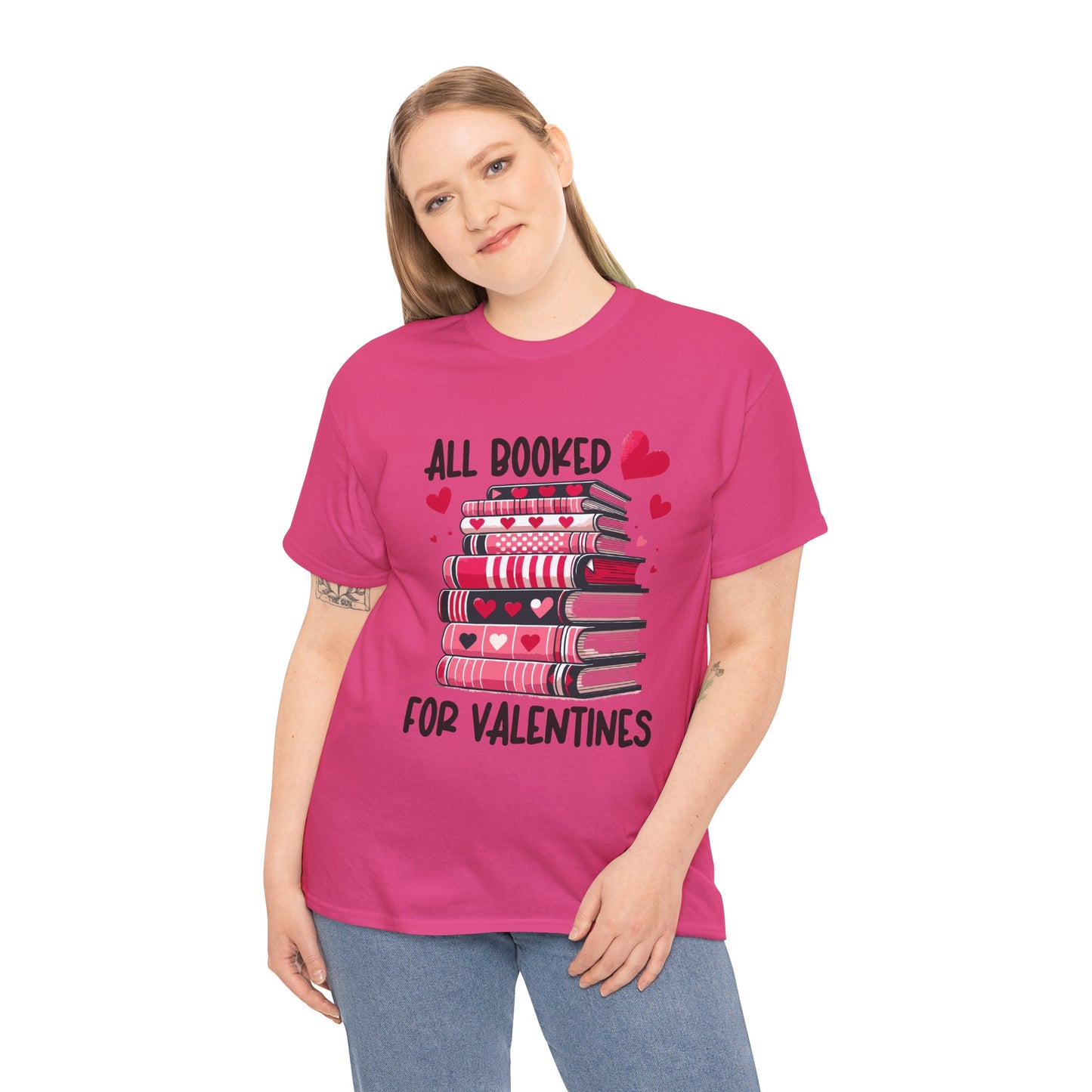 Valentine's Day Book Lover Unisex Tee - sizes S - 5X