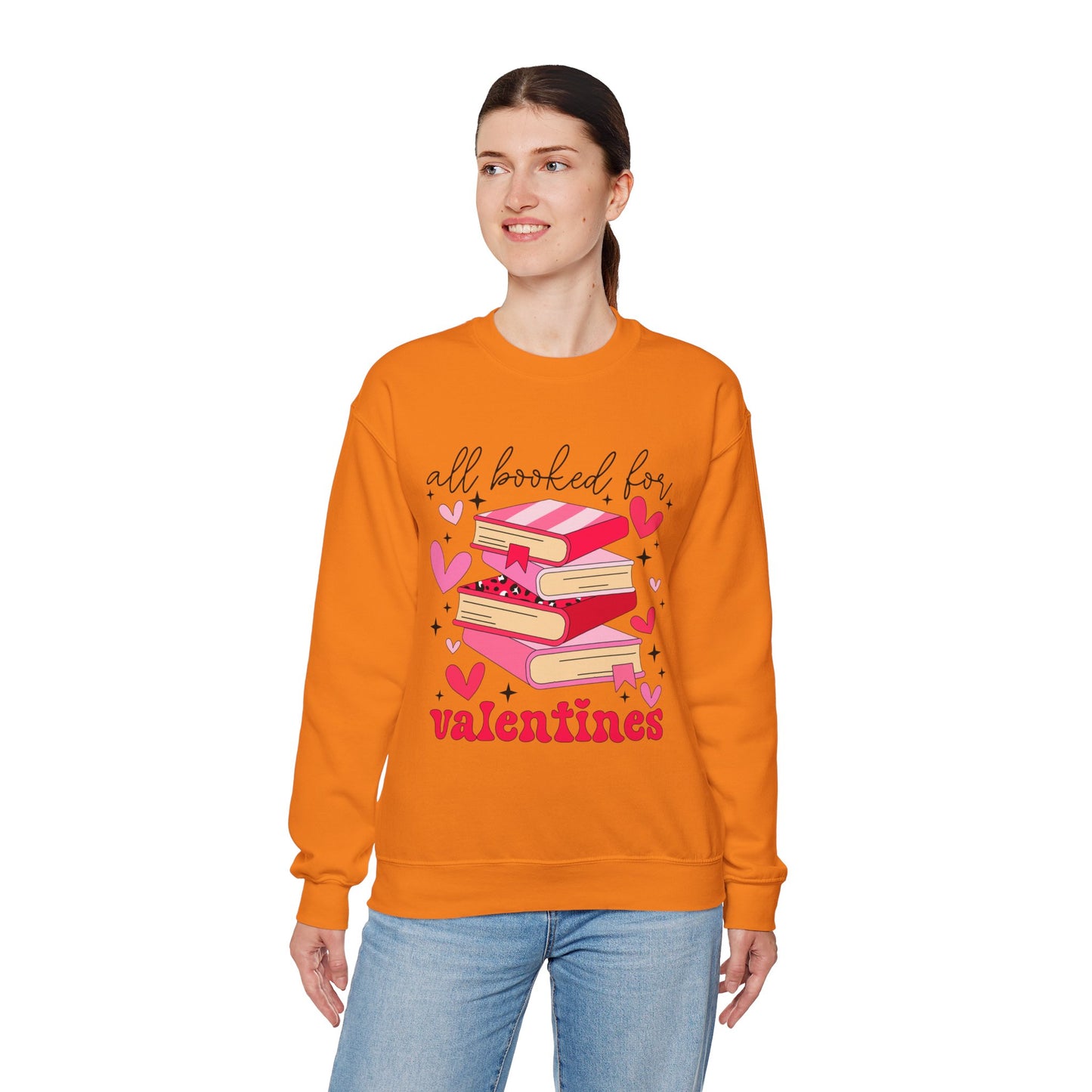 Book Lover Valentine's Day Unisex Sweatshirt - sizes S - 5X
