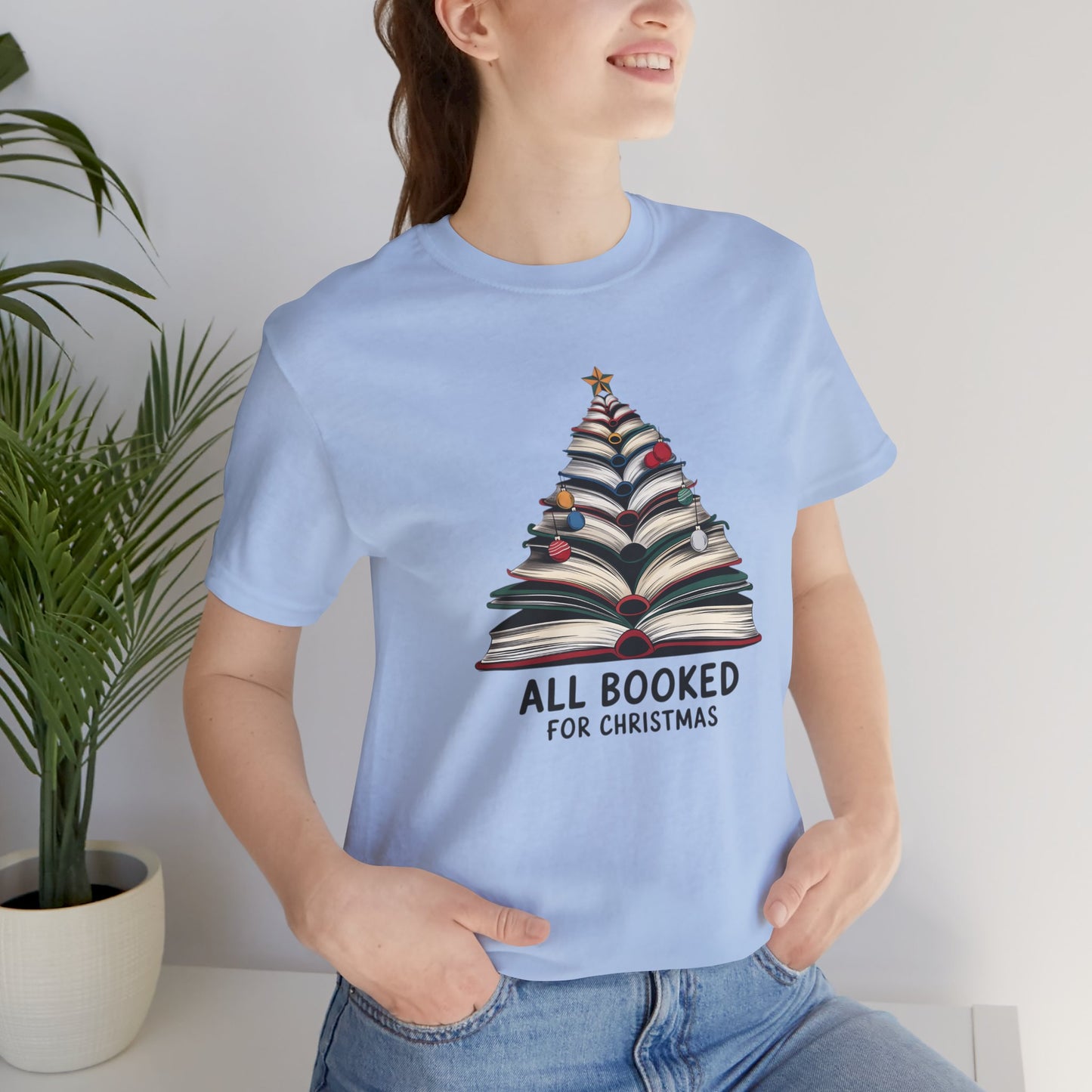 All Booked for Christmas Unisex Jersey Short Sleeve T-shirt - sizes S - 3X
