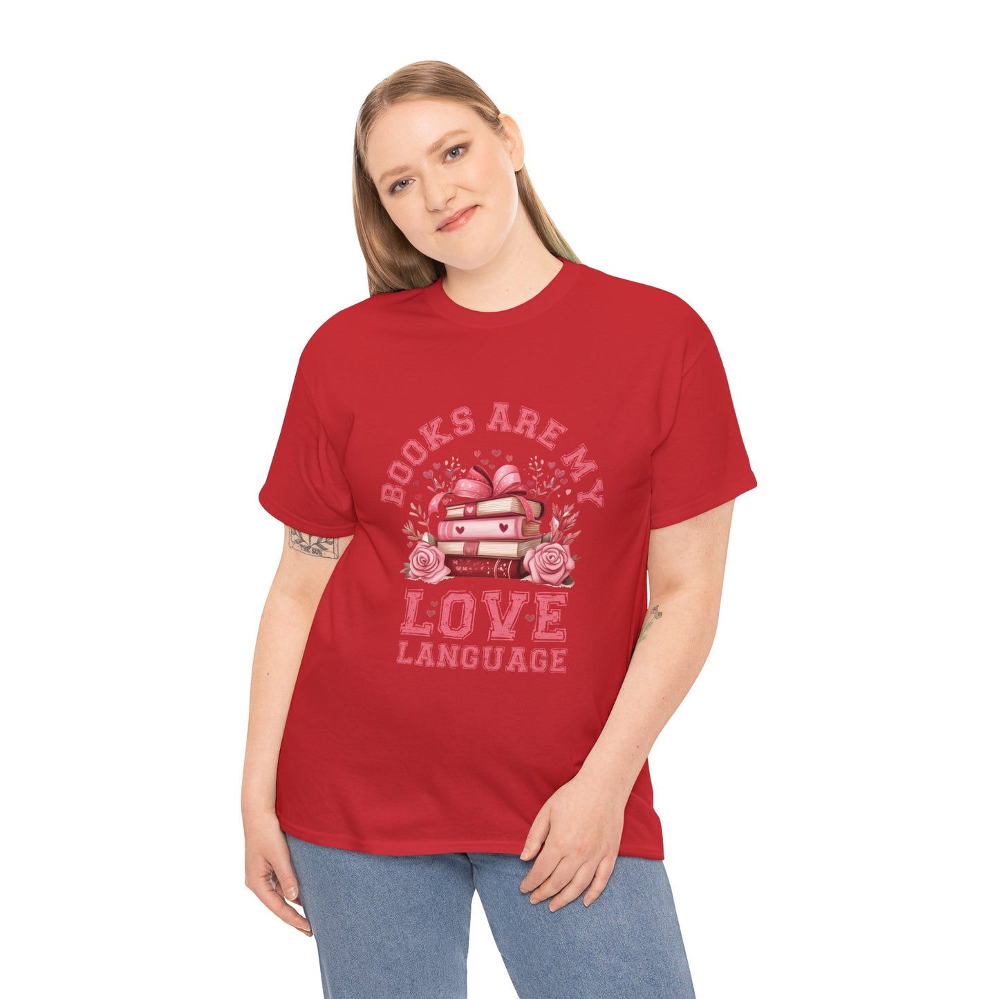 Books are My Love Language Unisex Tee - Valentine's Day Gift for Book Lovers