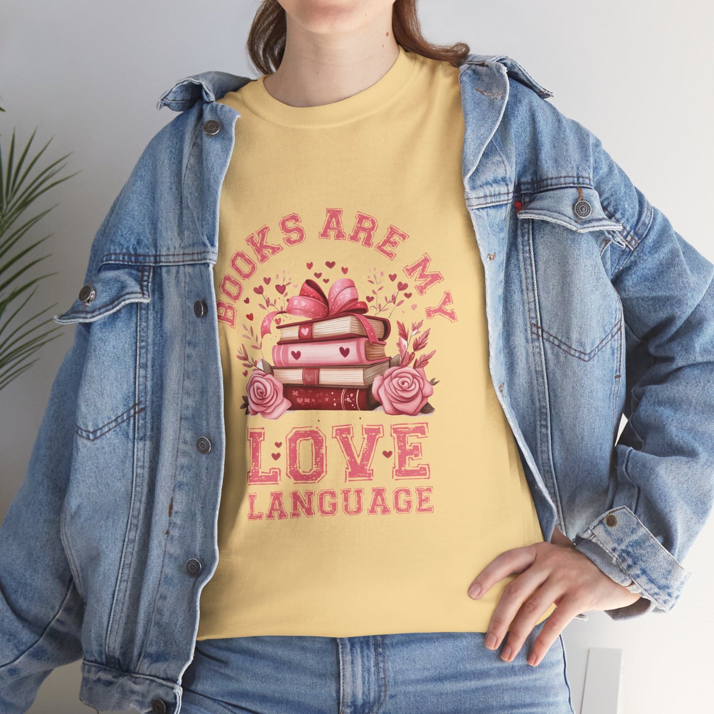 Books are My Love Language Unisex Tee - Valentine's Day Gift for Book Lovers