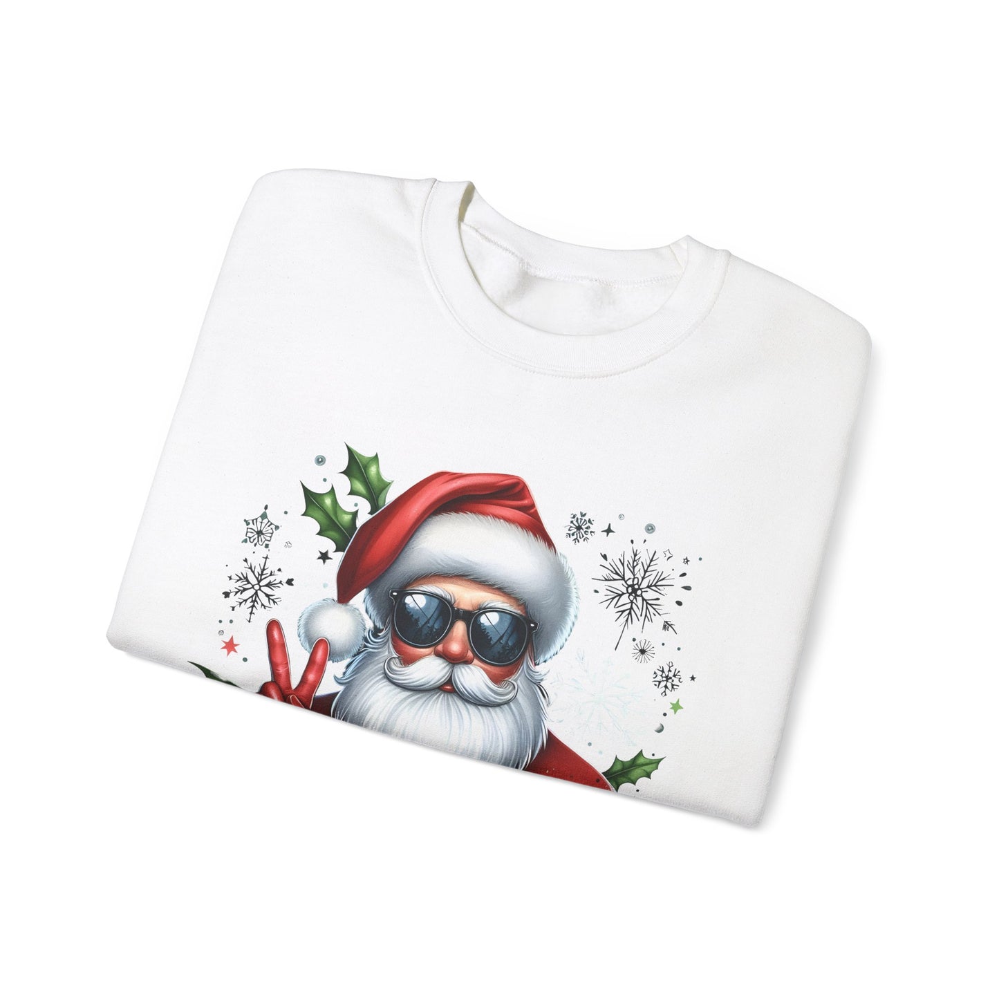 Funny Santa Christmas Unisex Heavy blend Crew Neck Sweatshirt