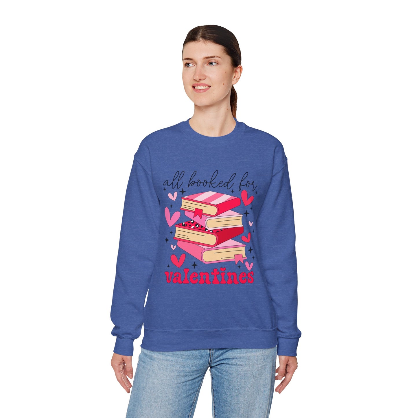 Book Lover Valentine's Day Unisex Sweatshirt - sizes S - 5X