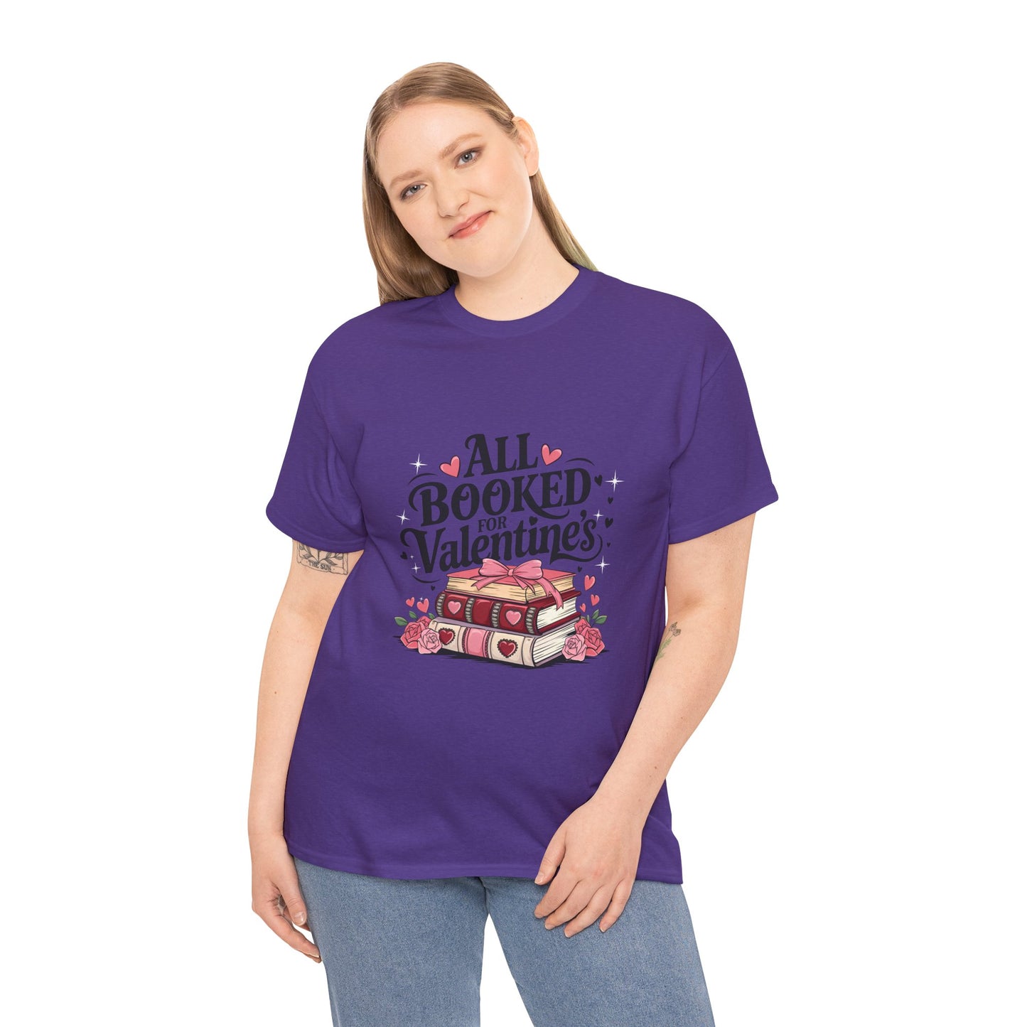 Valentine's Day Book Lover Unisex Tee - sizes S - 5X