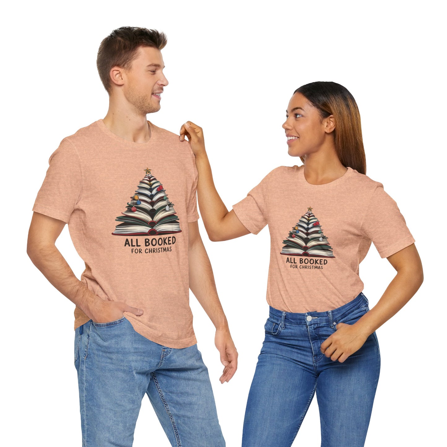 All Booked for Christmas Unisex Jersey Short Sleeve T-shirt - sizes S - 3X