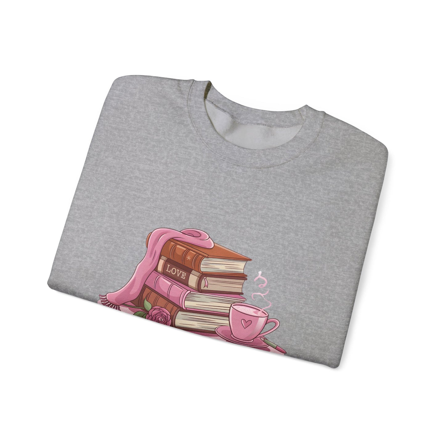 Valentine's Day Book Lover Crewneck Sweatshirt - S - 5X