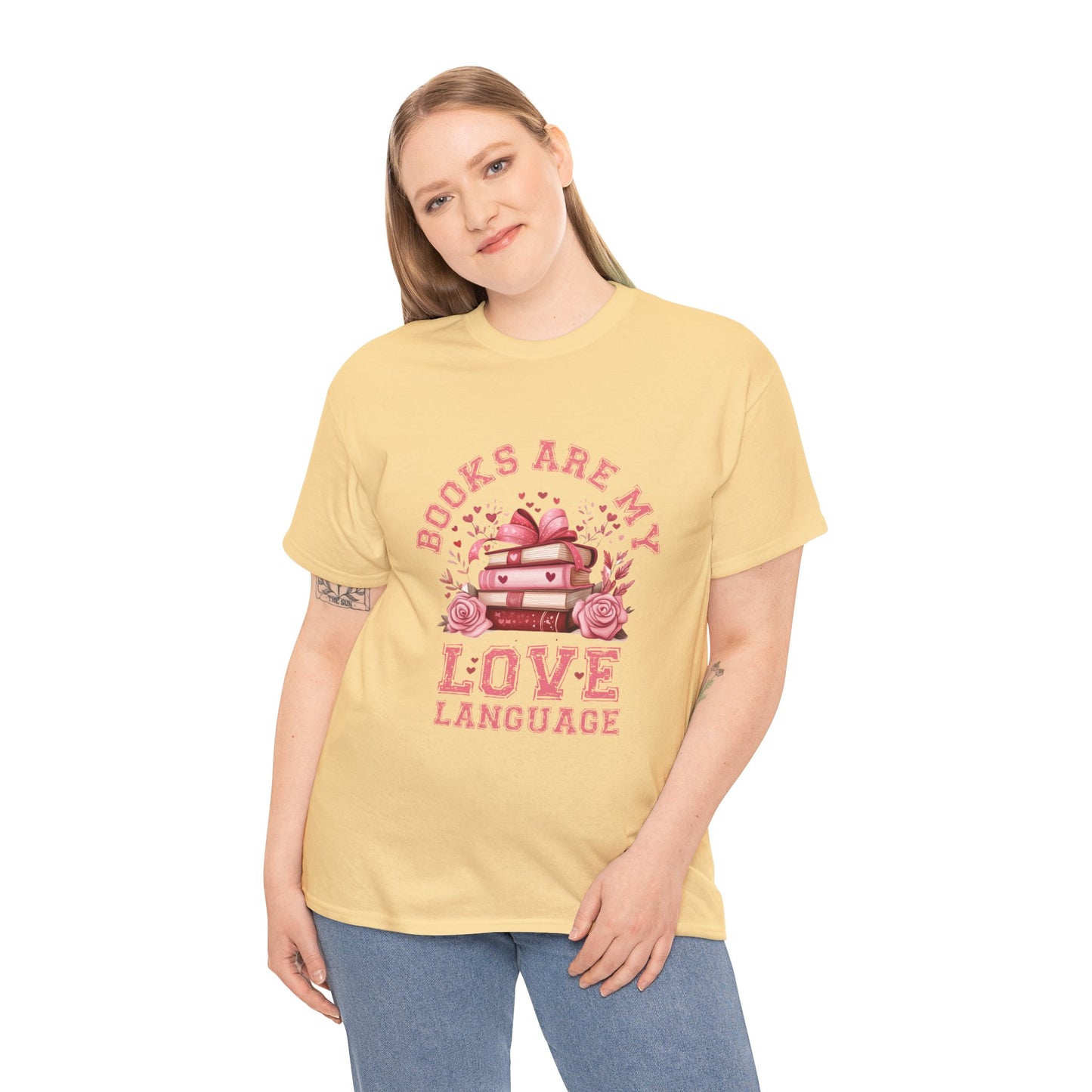 Books are My Love Language Unisex Tee - Valentine's Day Gift for Book Lovers