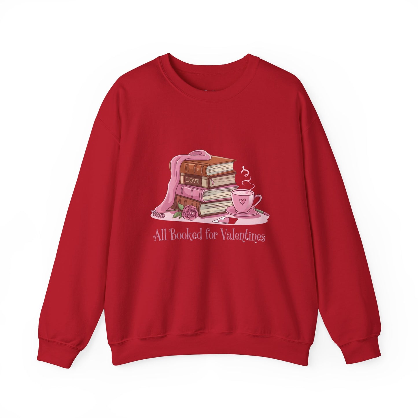 Valentine's Day Book Lover Crewneck Sweatshirt - S - 5X