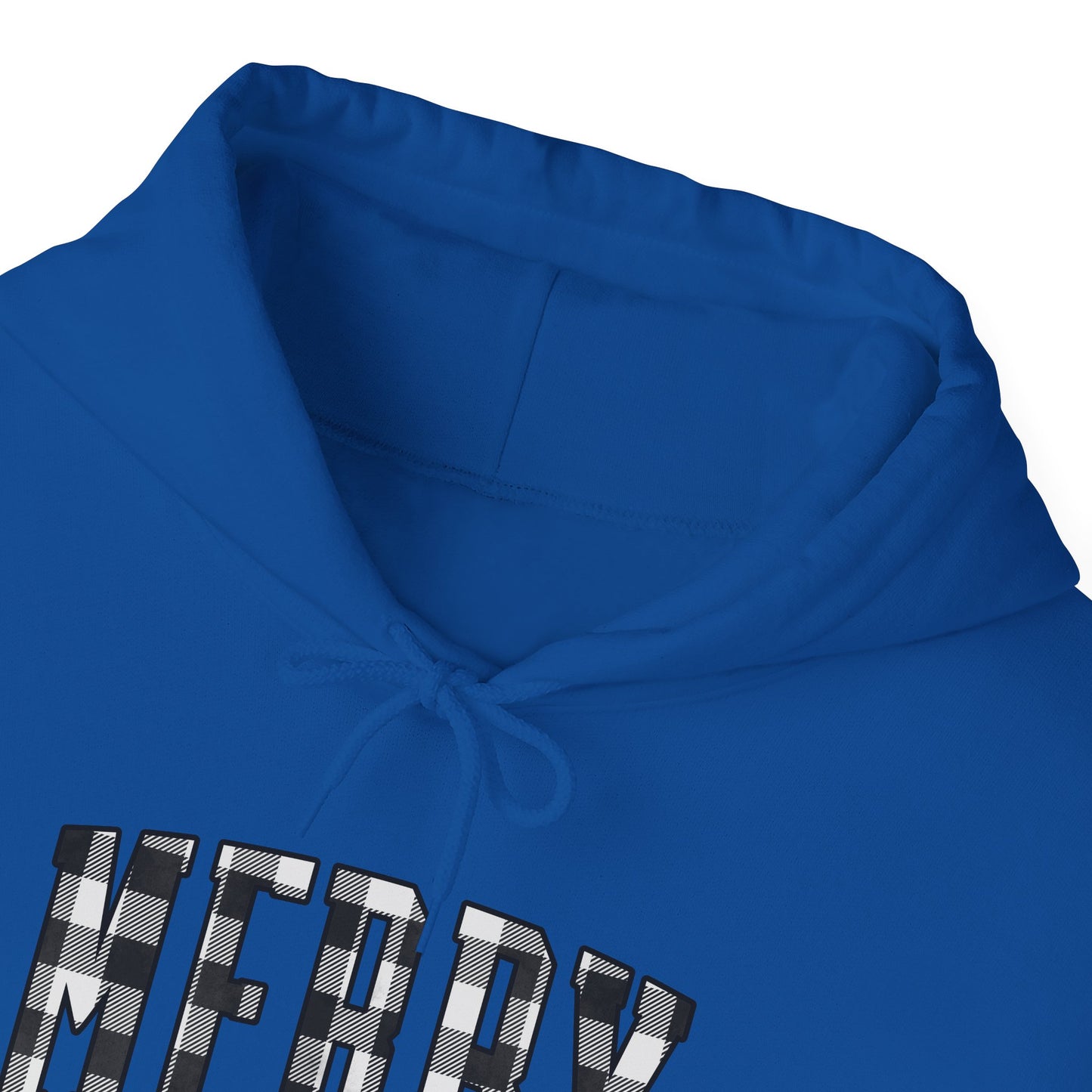 Buffalo Plaid Merry Christmas Unisex Heavy Blend™ Hooded Sweatshirt - size S - 3X