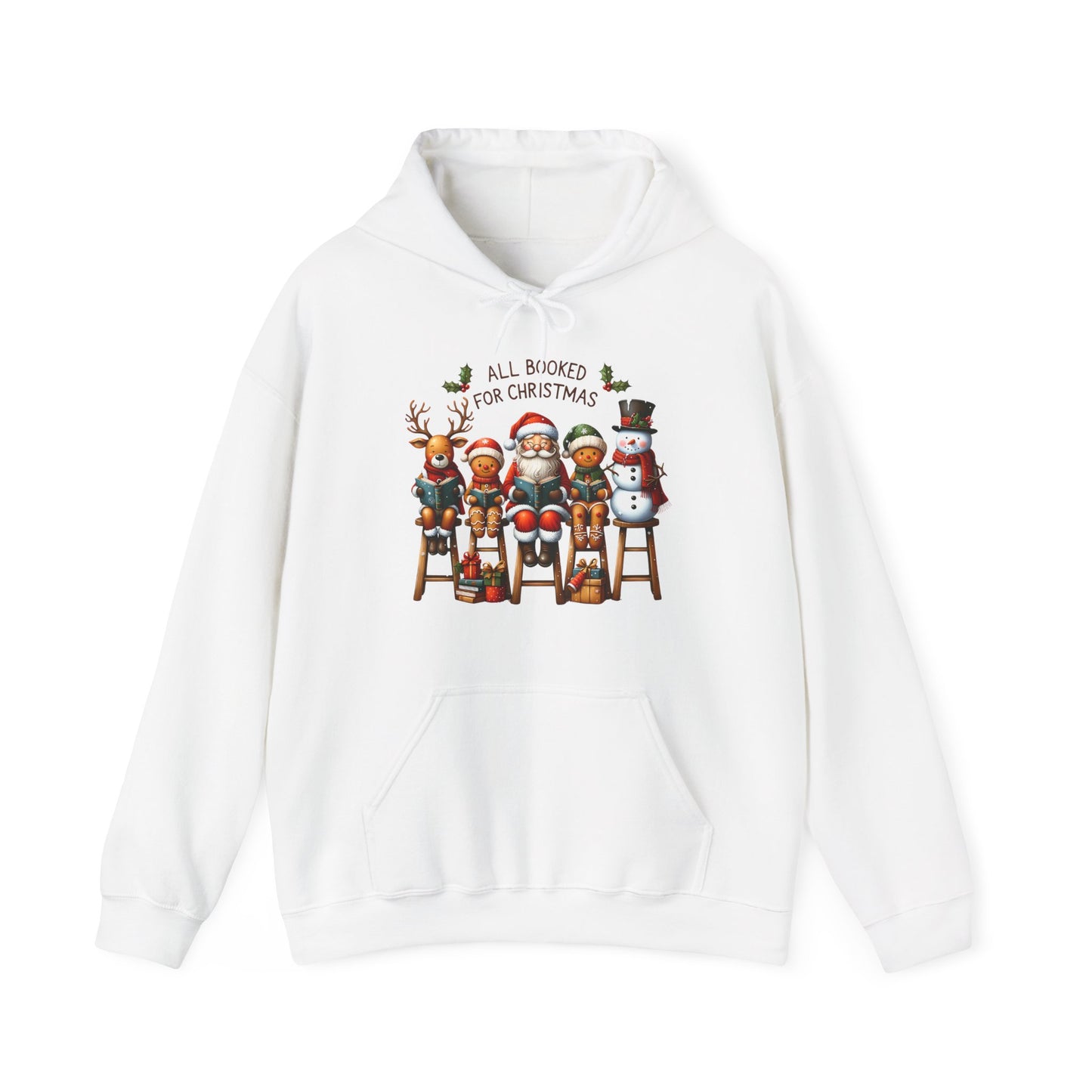 Christmas Bookish UnisexHoodie - All Booked For Christmas