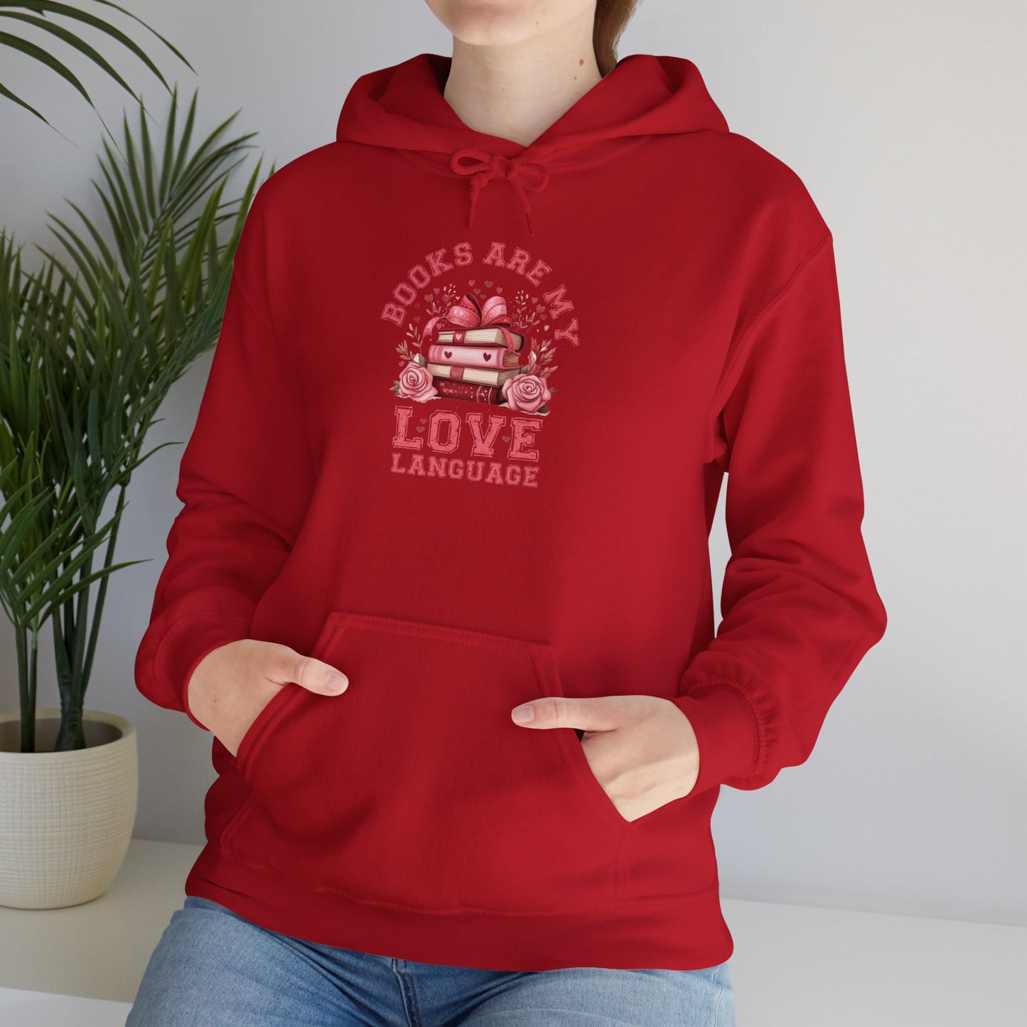Books are My Love Language Hooded Sweatshirt - sizes S - 5X