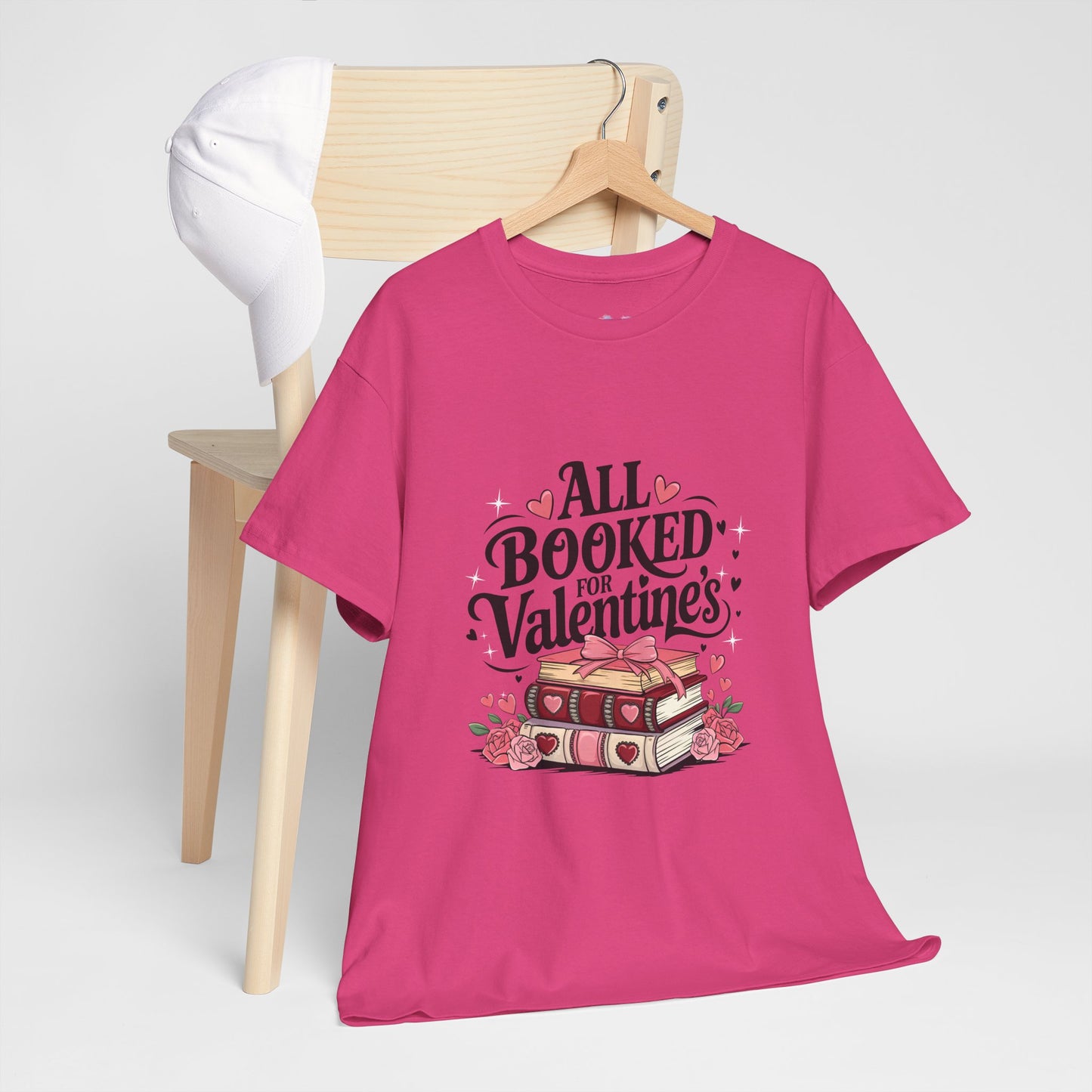 Valentine's Day Book Lover Unisex Tee - sizes S - 5X