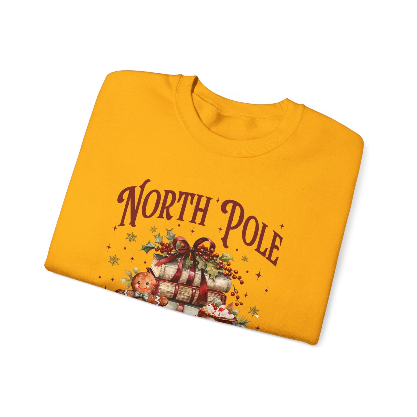 North Pole Book Club Unisex Heavy Blend™ Crewneck Sweatshirt - size S - 3X