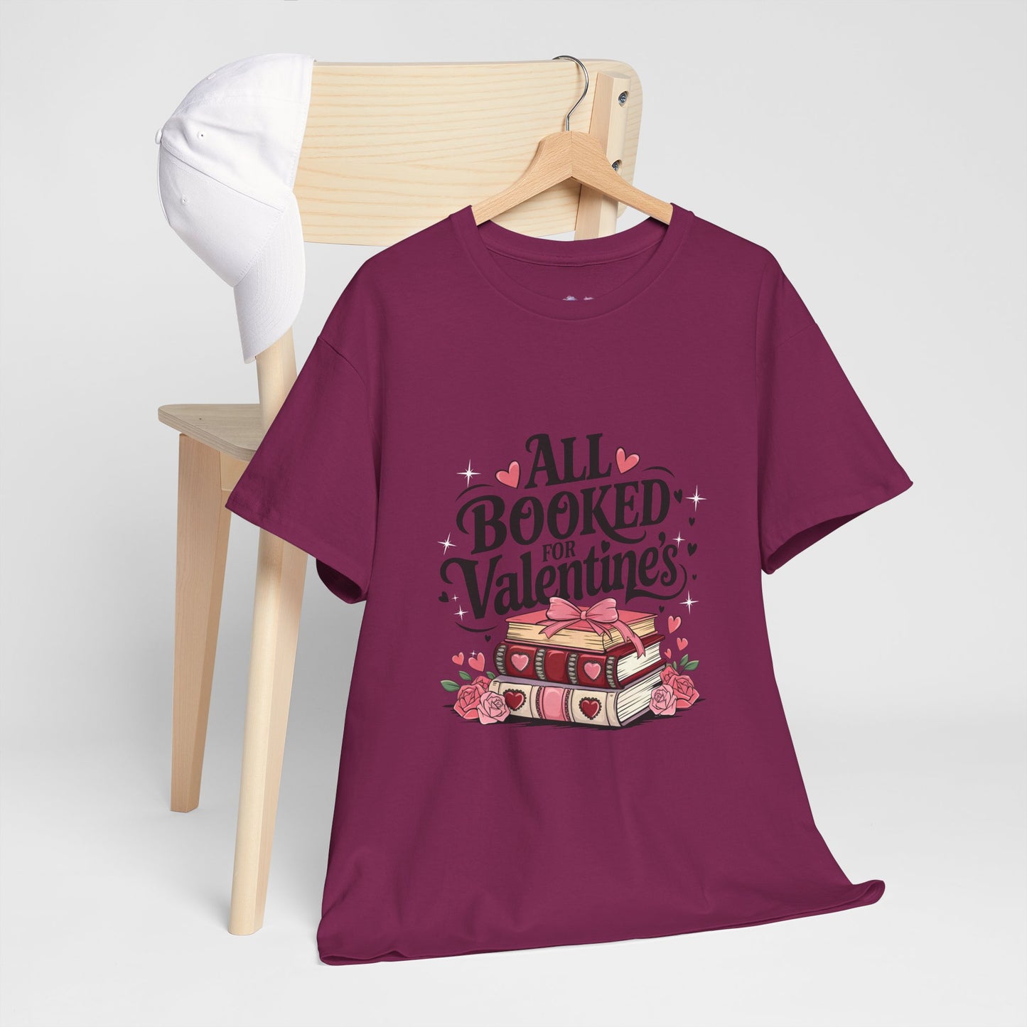 Valentine's Day Book Lover Unisex Tee - sizes S - 5X