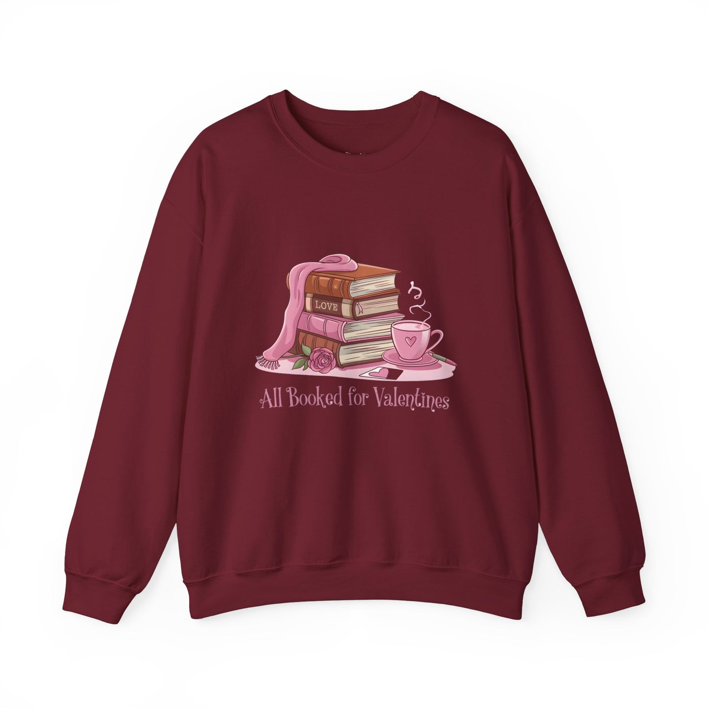 Valentine's Day Book Lover Crewneck Sweatshirt - S - 5X
