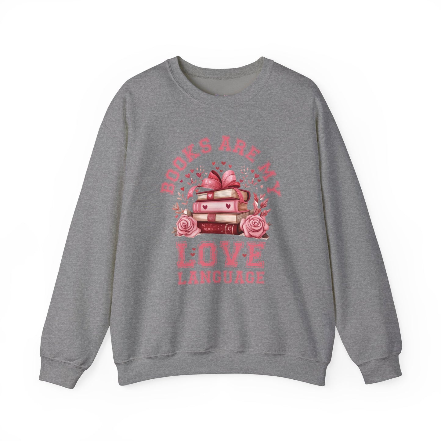 Books are my Love Language Unisex Heavy Blend Crewneck Sweatshirt - size S - 5X