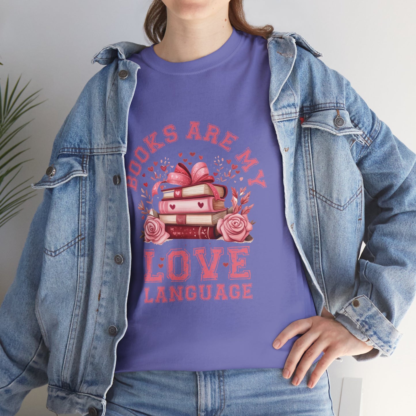 Books are My Love Language Unisex Tee - Valentine's Day Gift for Book Lovers