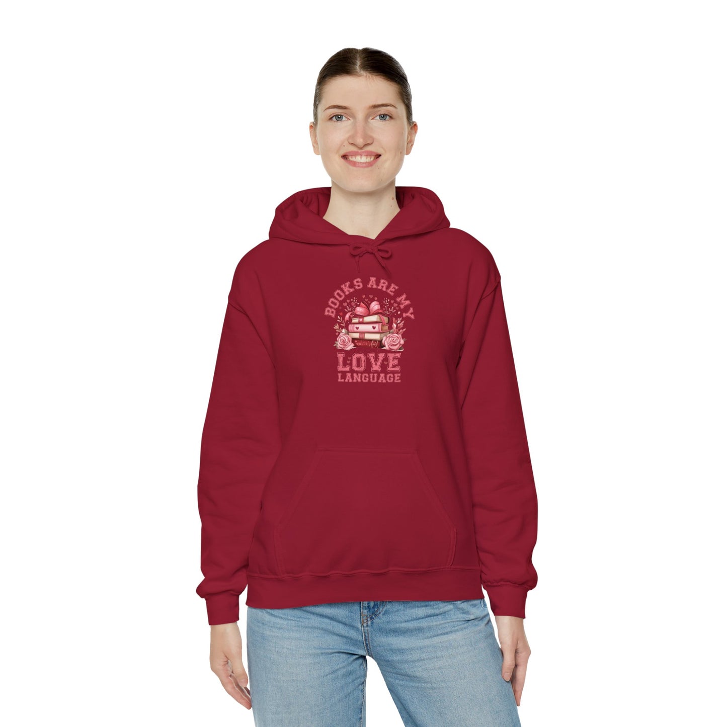 Books are My Love Language Hooded Sweatshirt - sizes S - 5X