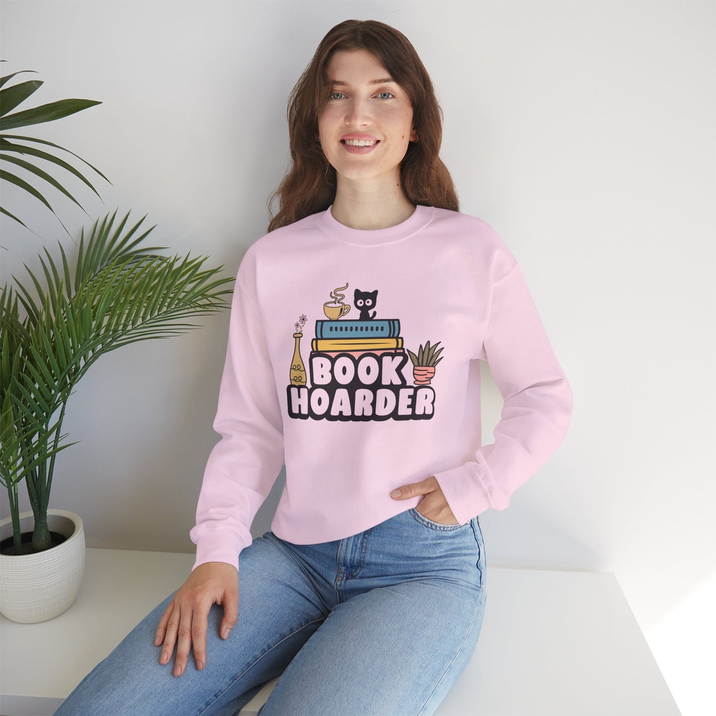 Book Hoarder Unisex Heavy Blend Sweatshirt - size S - 3X